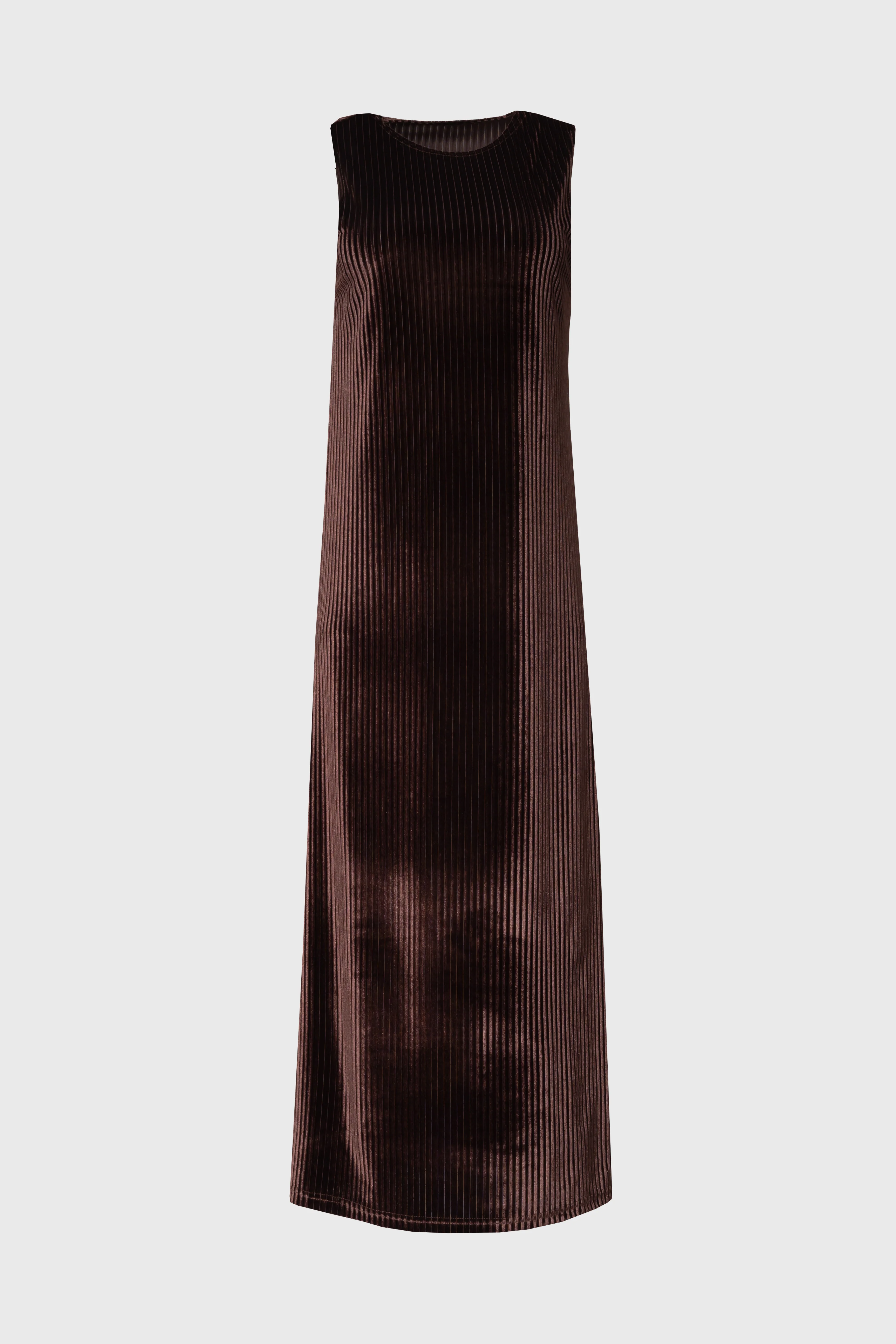 Brown Ribbed Velour Jumper - Image 6