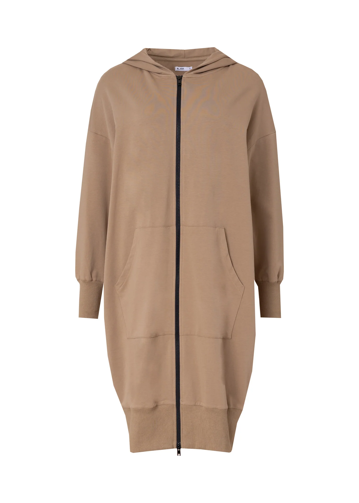 Brown Zipper Sweatshirt Dress - Image 5