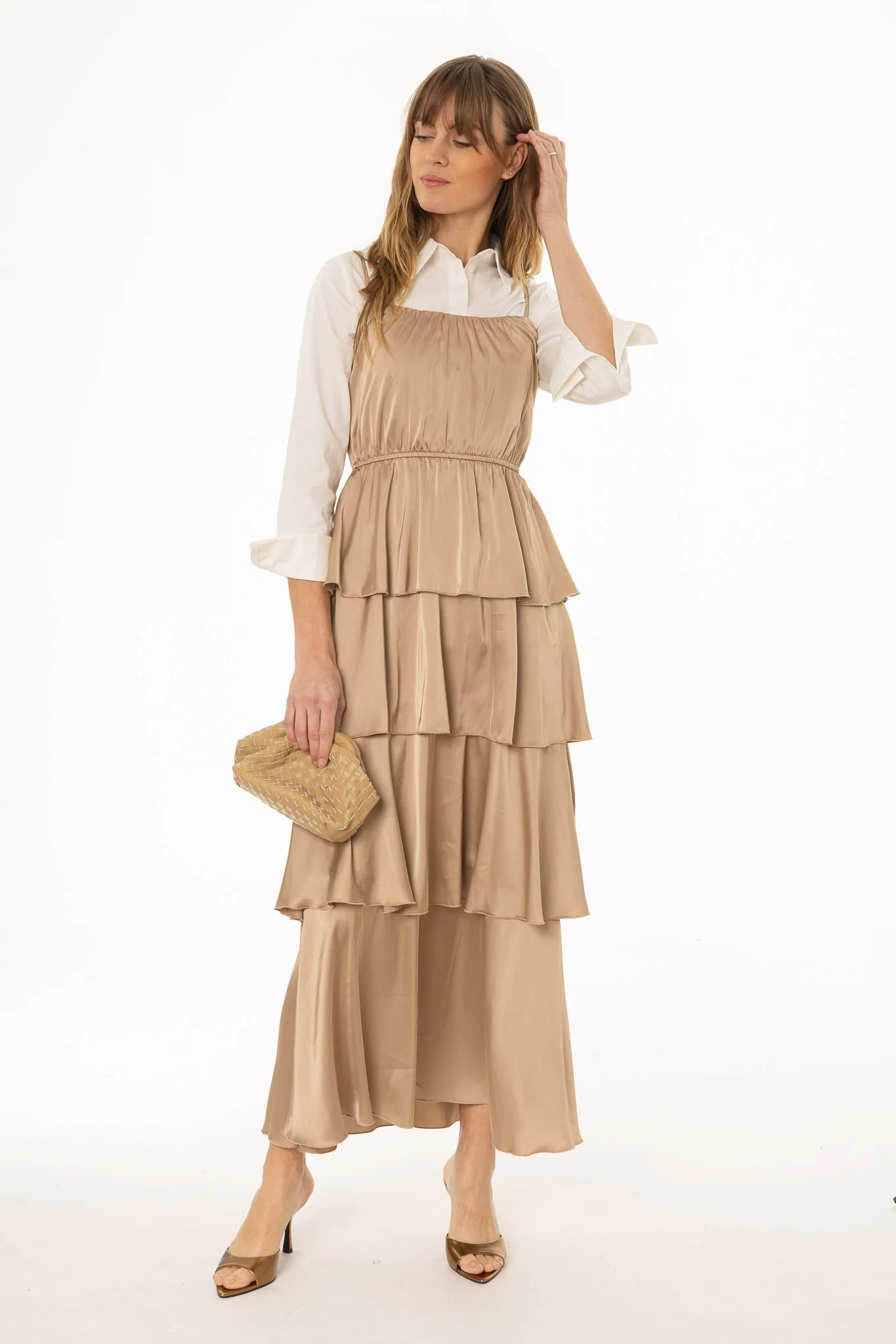 Champagne Layered Ruffle Jumper - Image 3