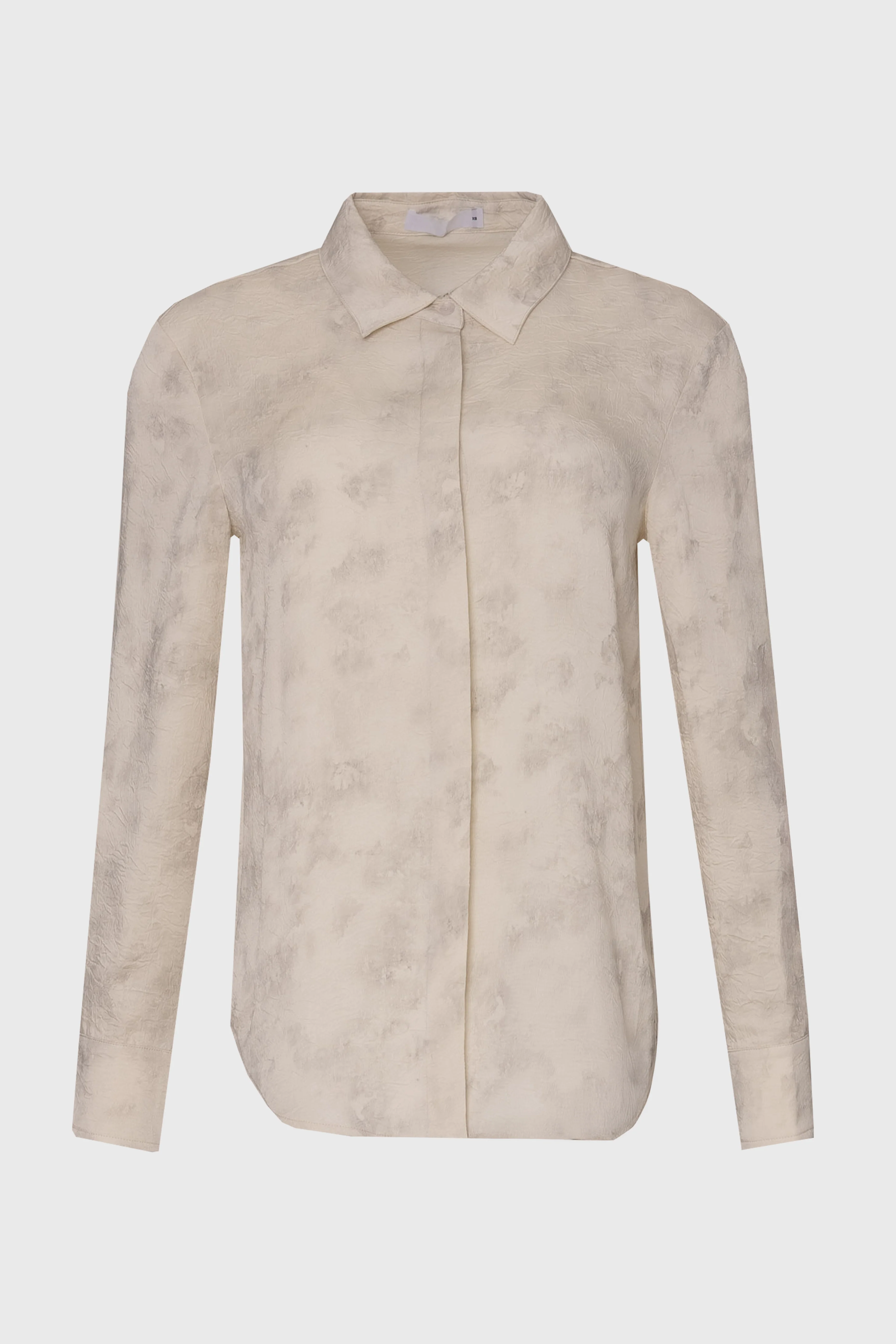 Cream Brushed Satin Blouse - Image 6