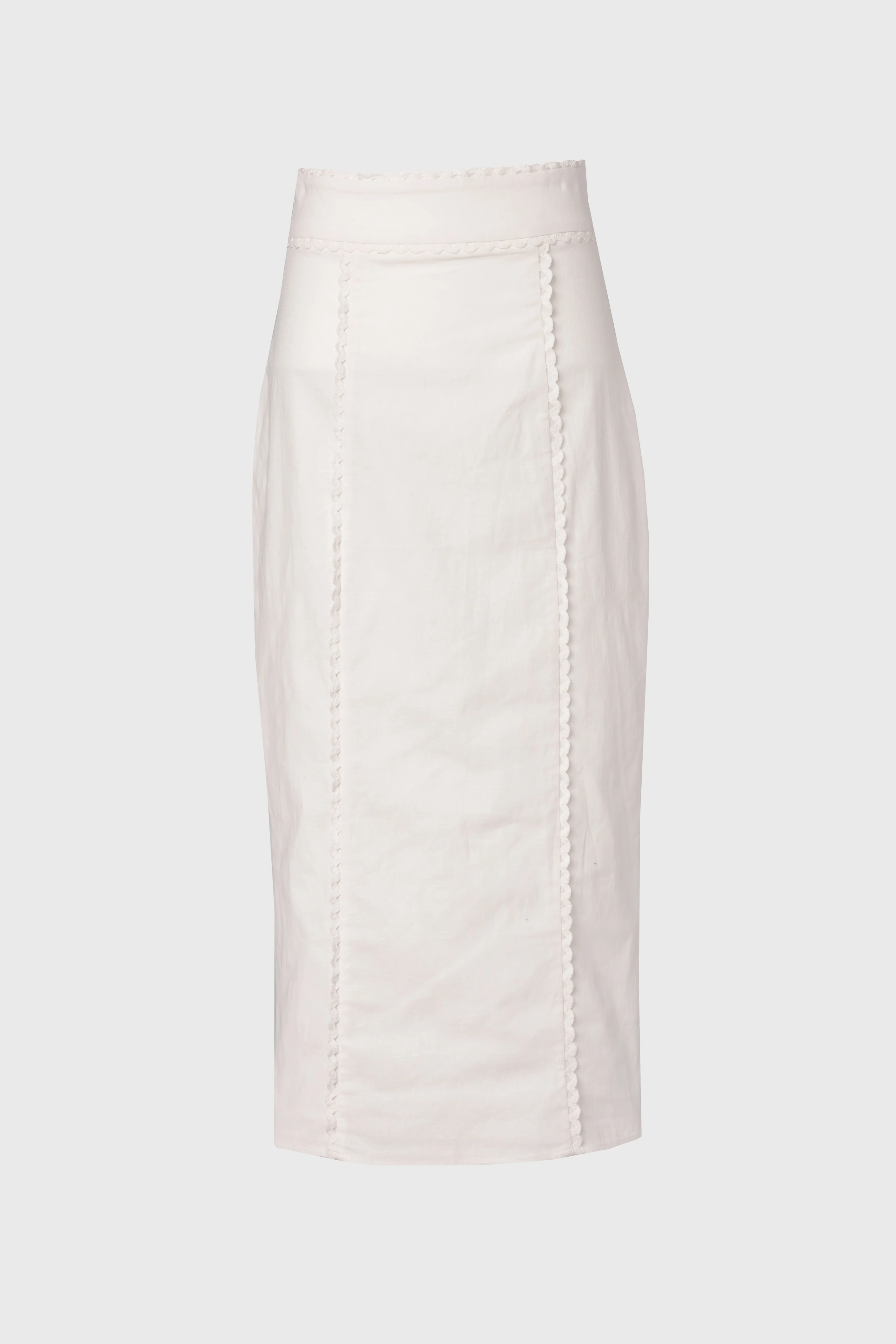 Cream Lace Trim Maxi Skirt - Image 6