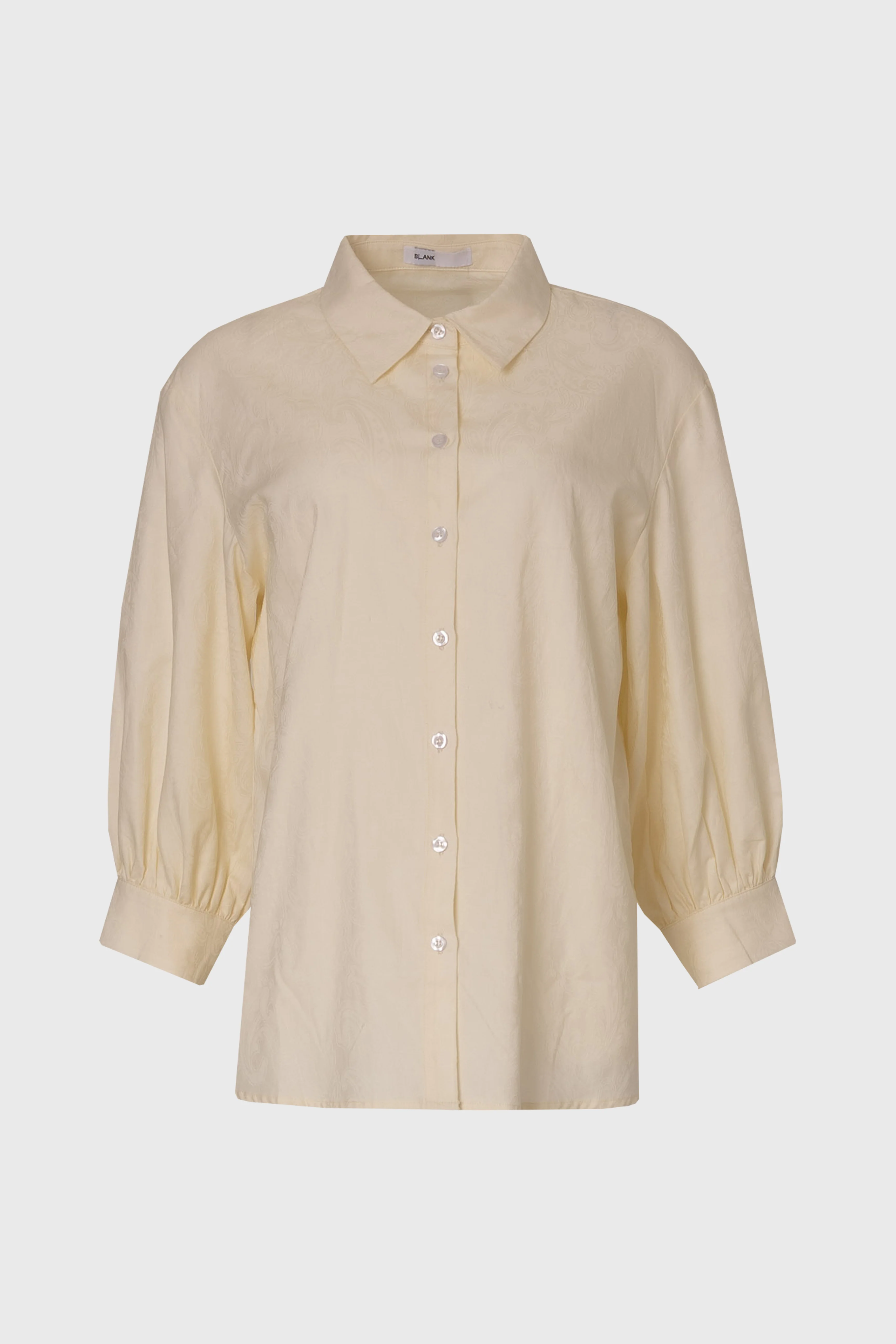 Cream Paisley 3/4 Sleeve Blouse - Image 6