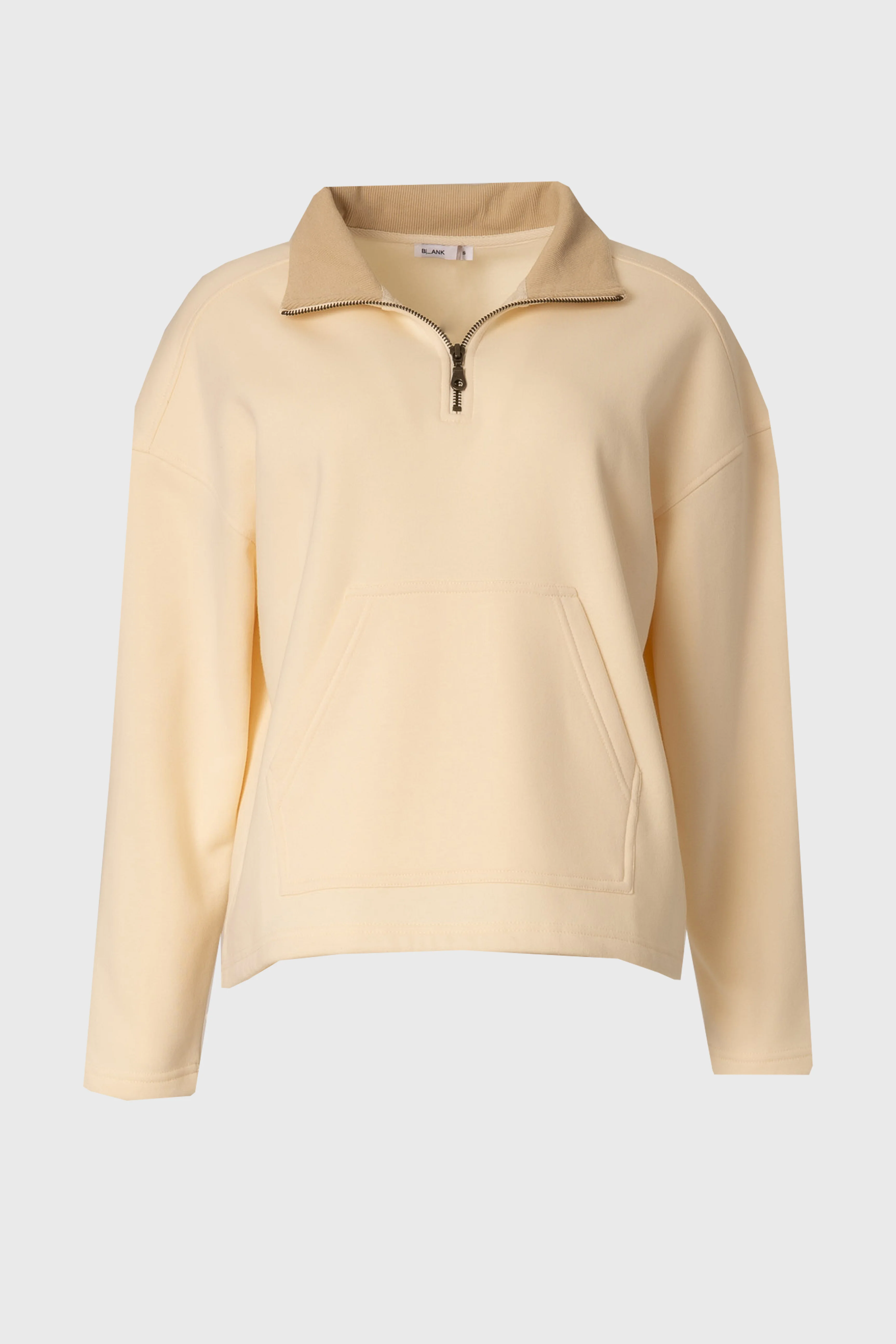 Cream Quarter Zip Sweater - Image 6