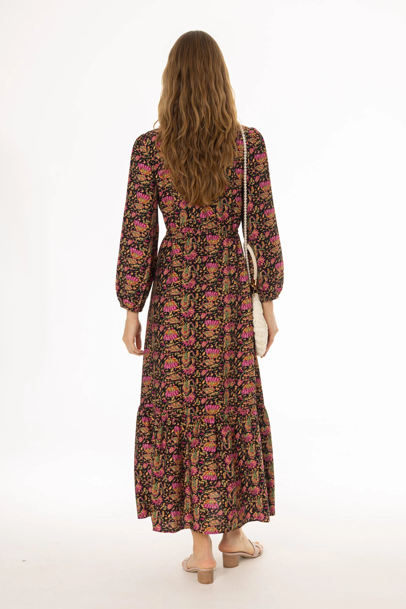 Floral Printed Maxi Dress - Image 4