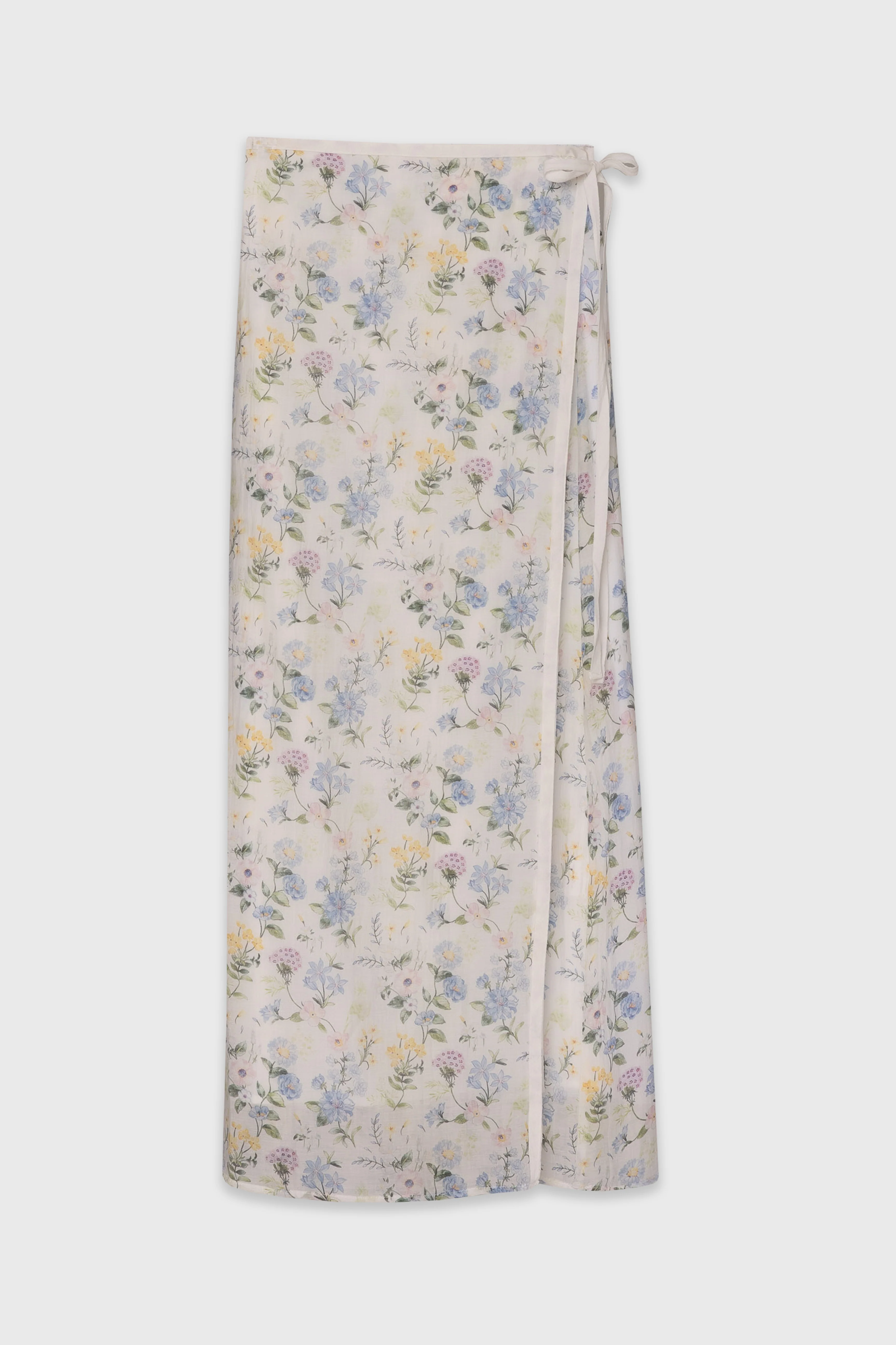 Floral Printed Wrap Skirt - Image 6