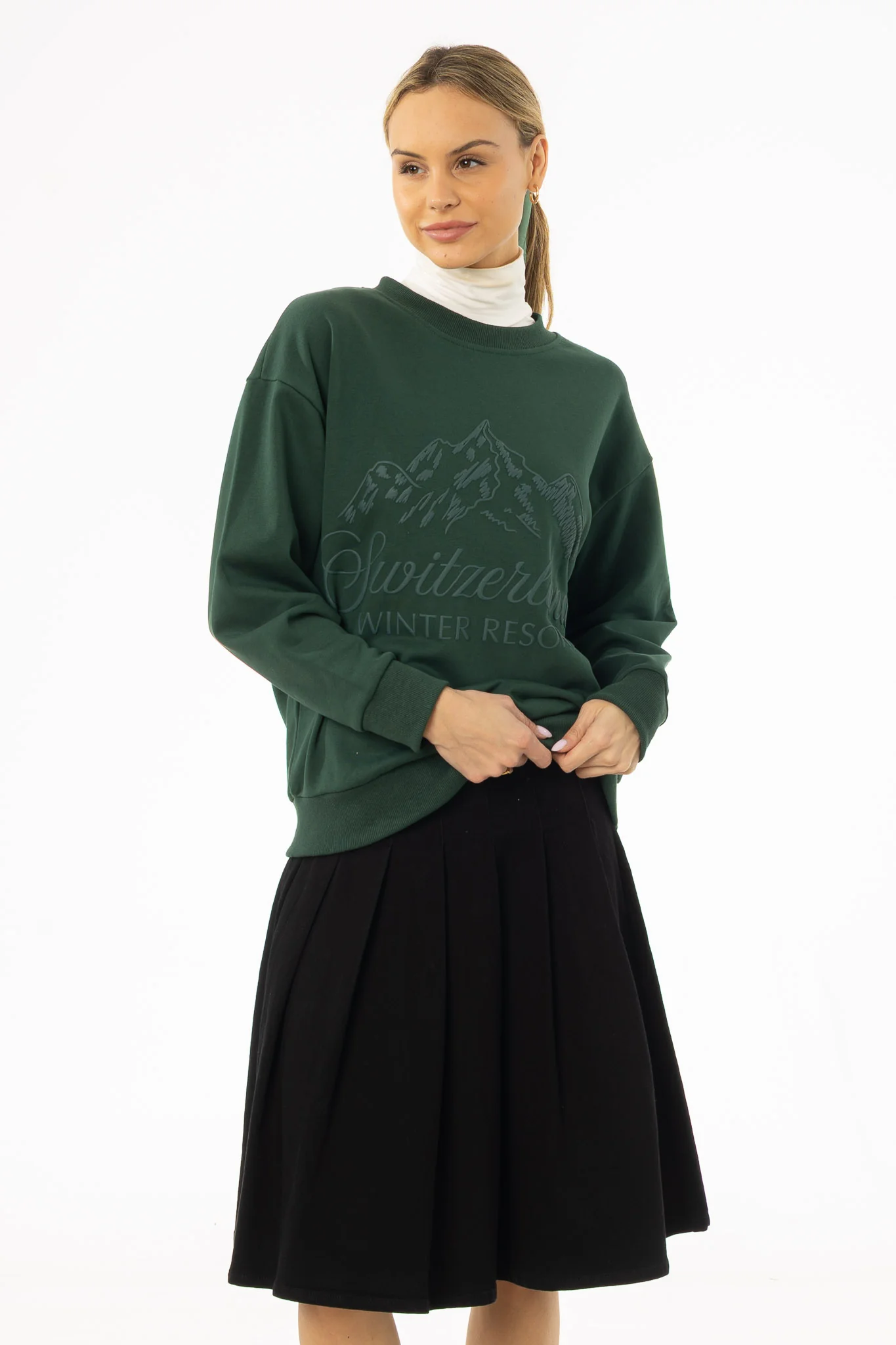 Green Graphic Sweatshirt - Image 5