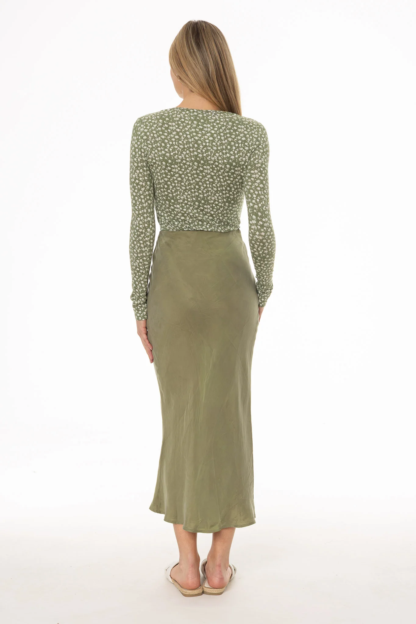 Green Slip Skirt - Image 4