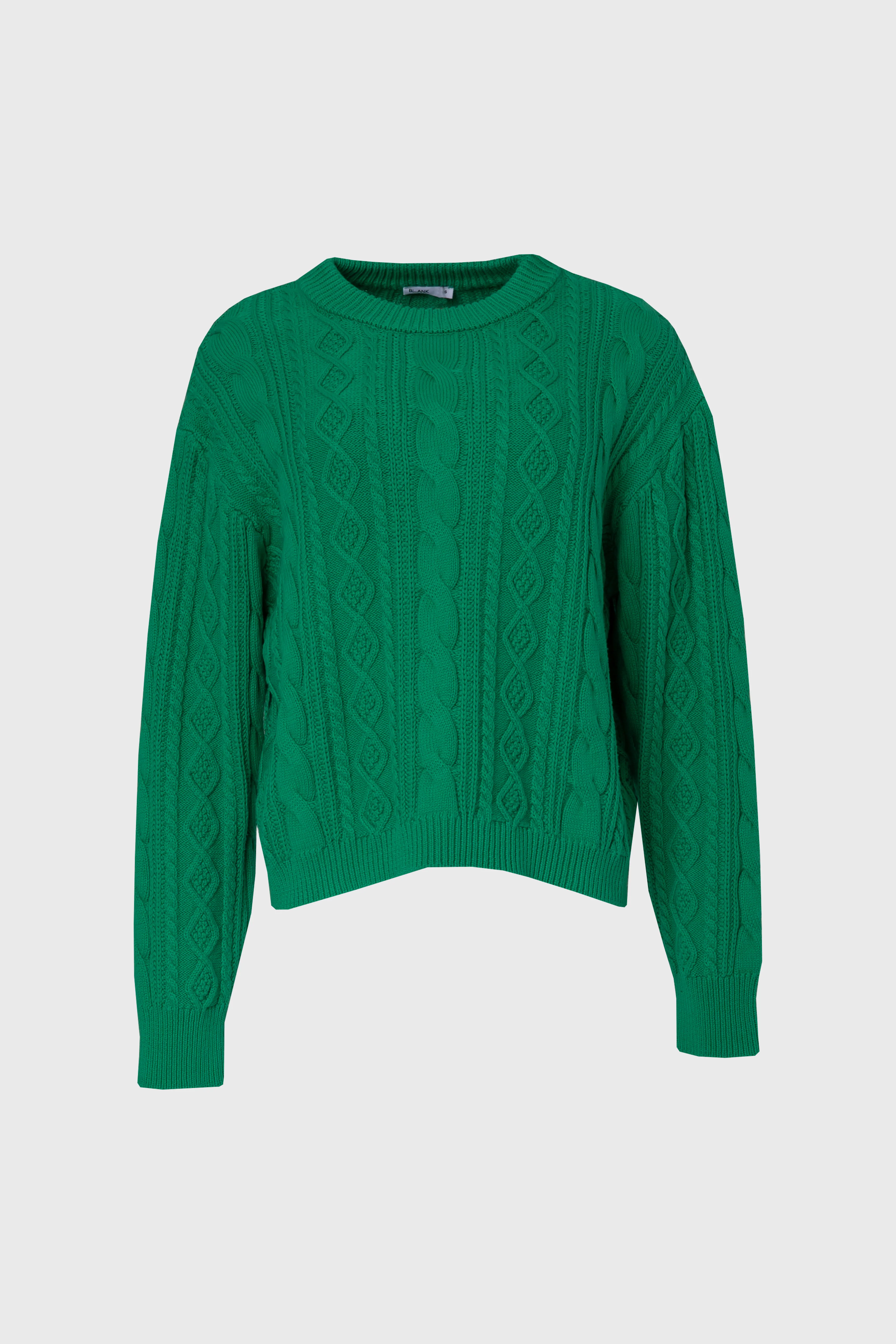 Green Tri Knit Sweater - Image 5