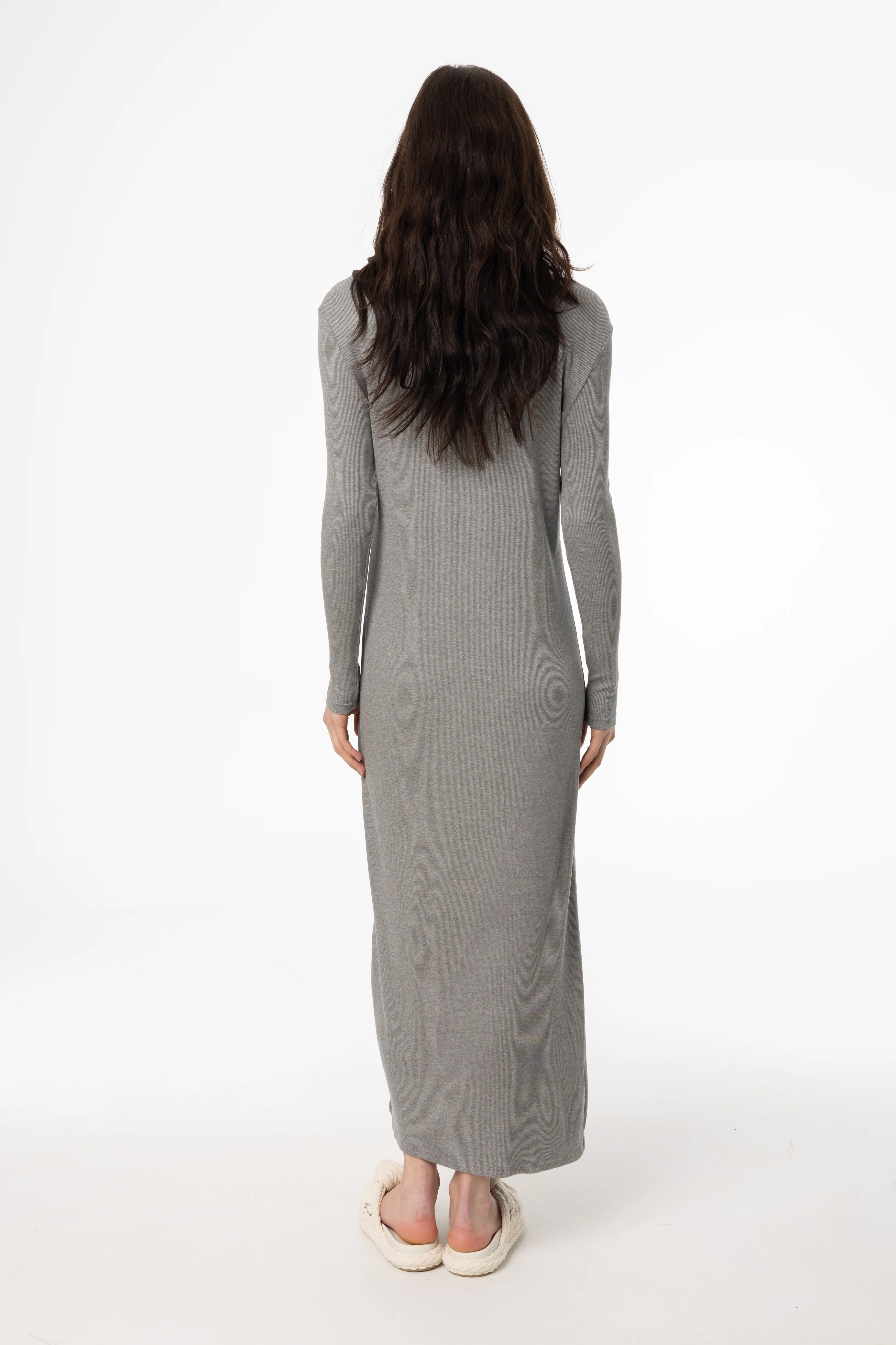 Grey Cardi Maxi Dress - Image 3