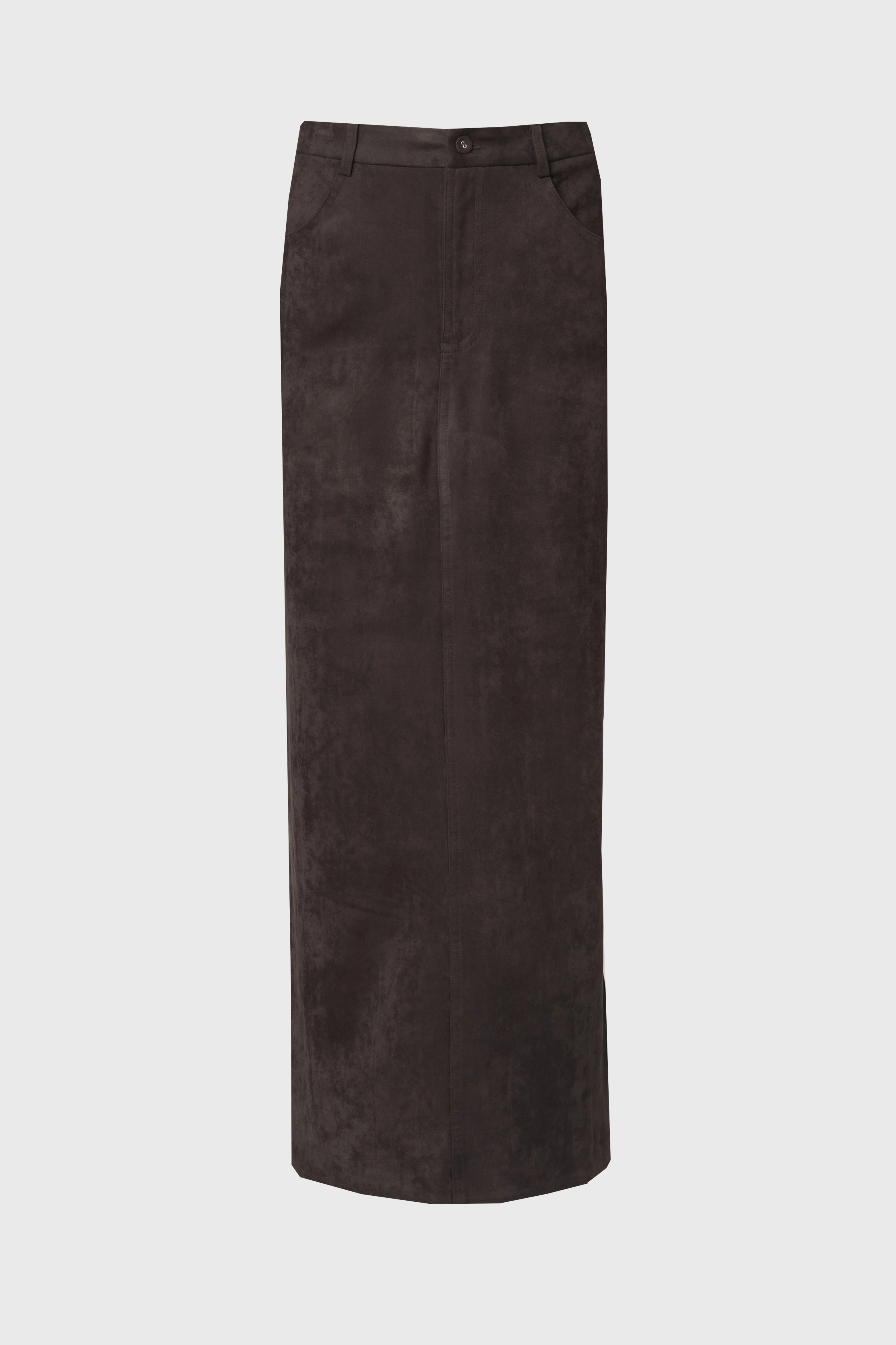 Grey Everyday Microsuede Skirt - Image 5