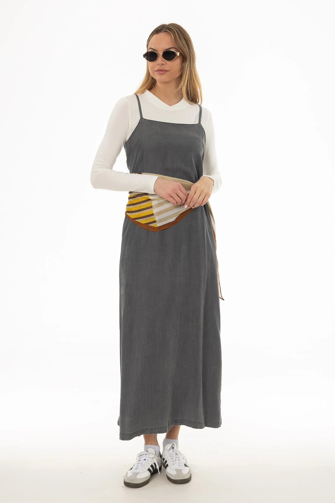 Grey Feather Soft Maxi Slip Jumper