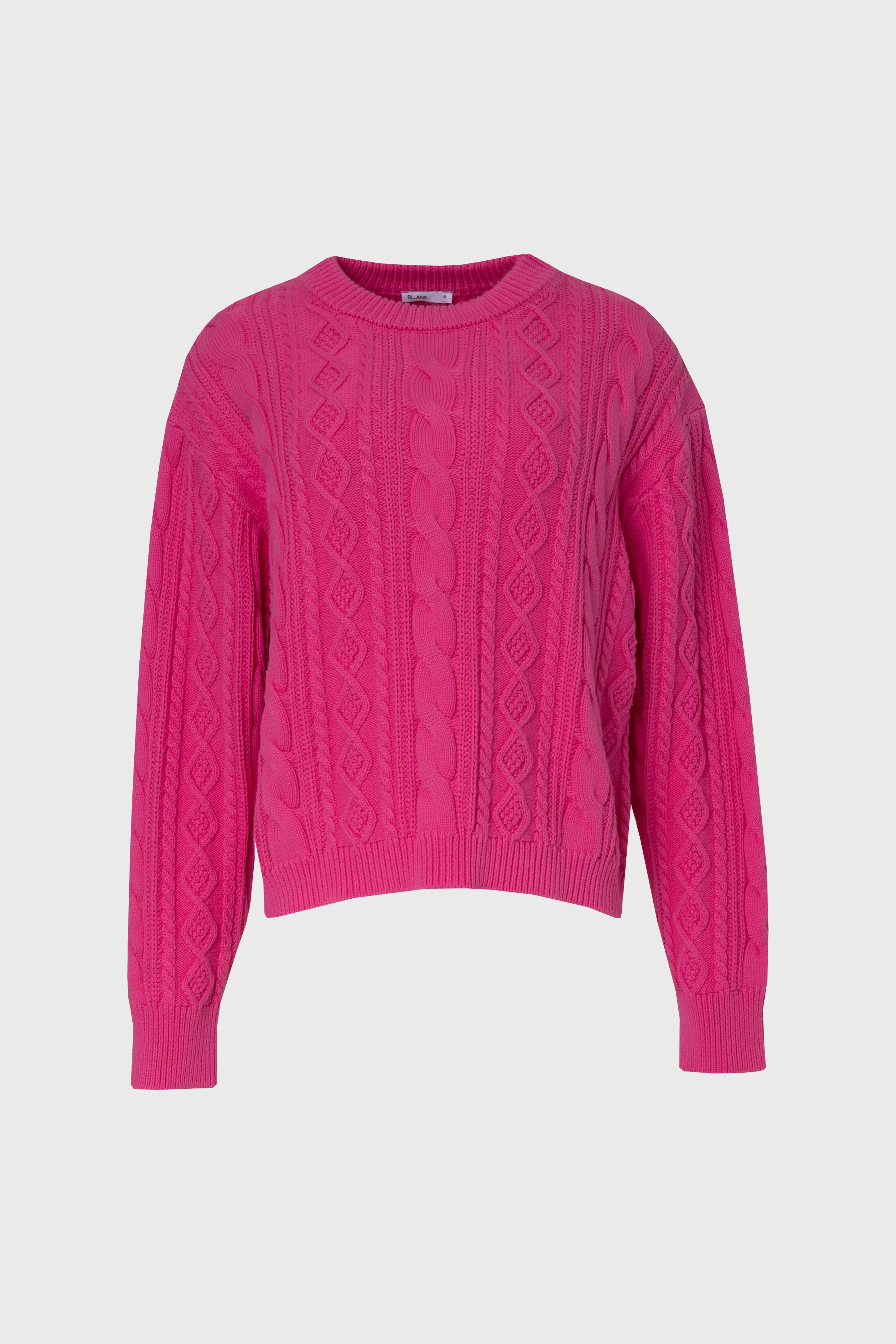 Hot Pink Tri Knit Sweater - Image 5