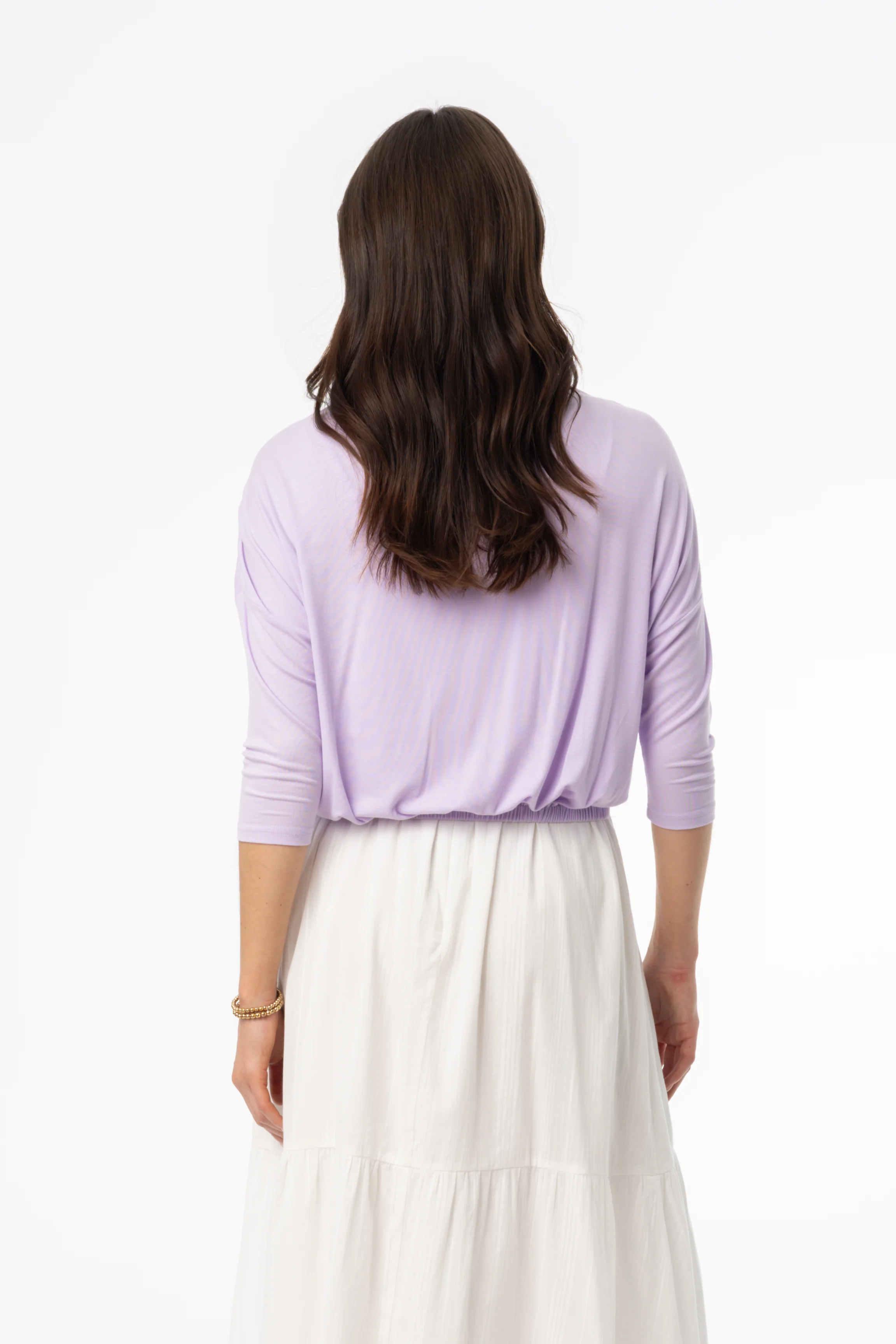 Lavender Dolman Tie Knot Tee - Image 3