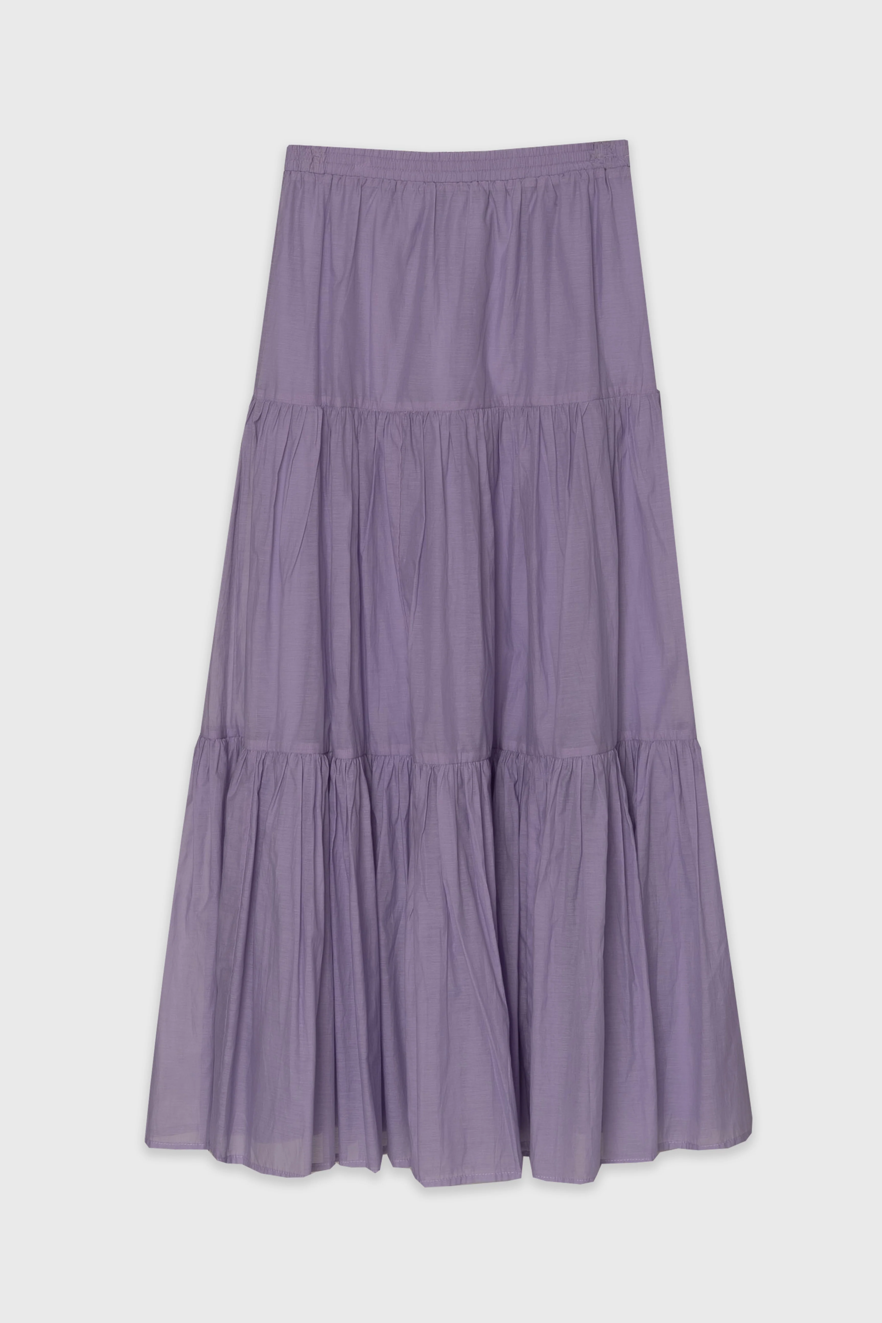 Lavender Layered Chiffon Skirt - Image 6