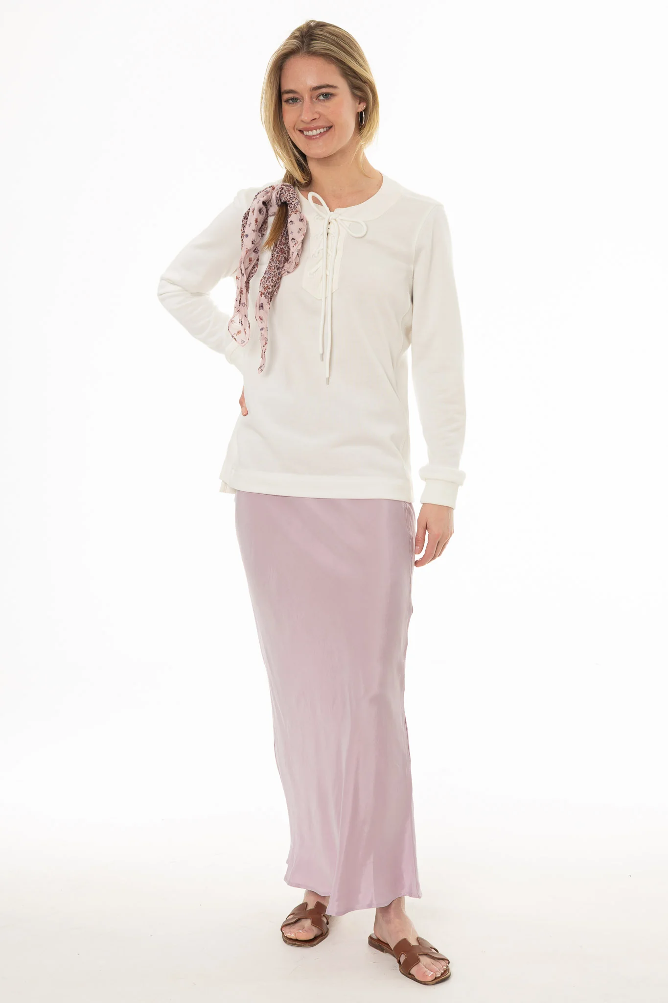 Lavender Slip Skirt