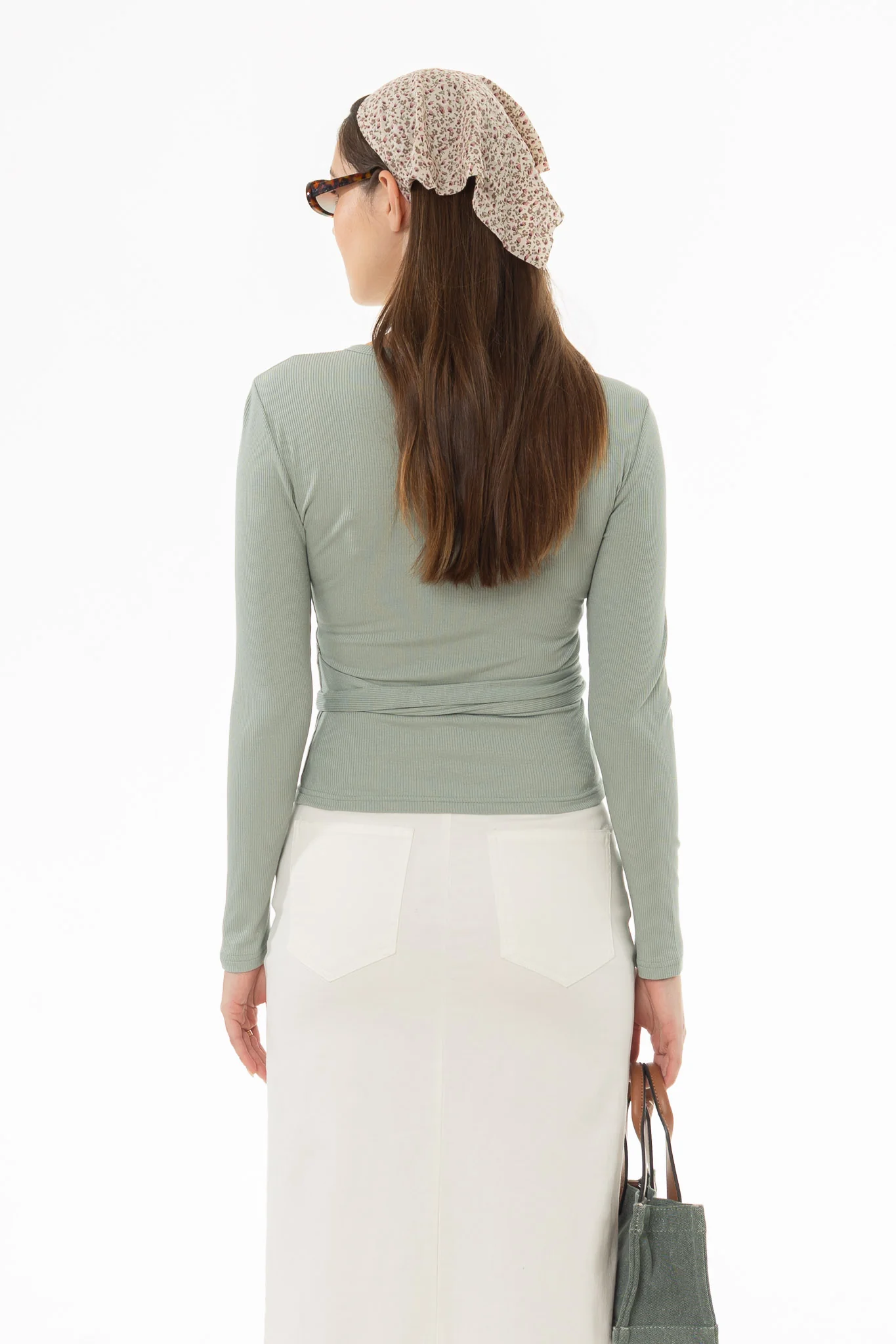 Light Sage Wrap T-Shirt - Image 5