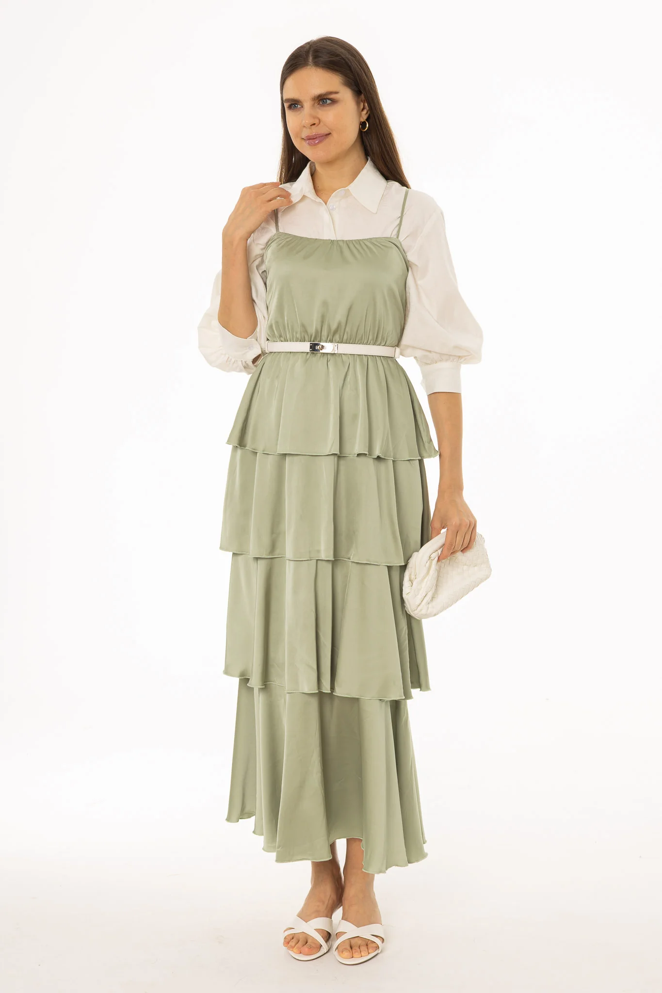 Mint Green Ruffle Jumper