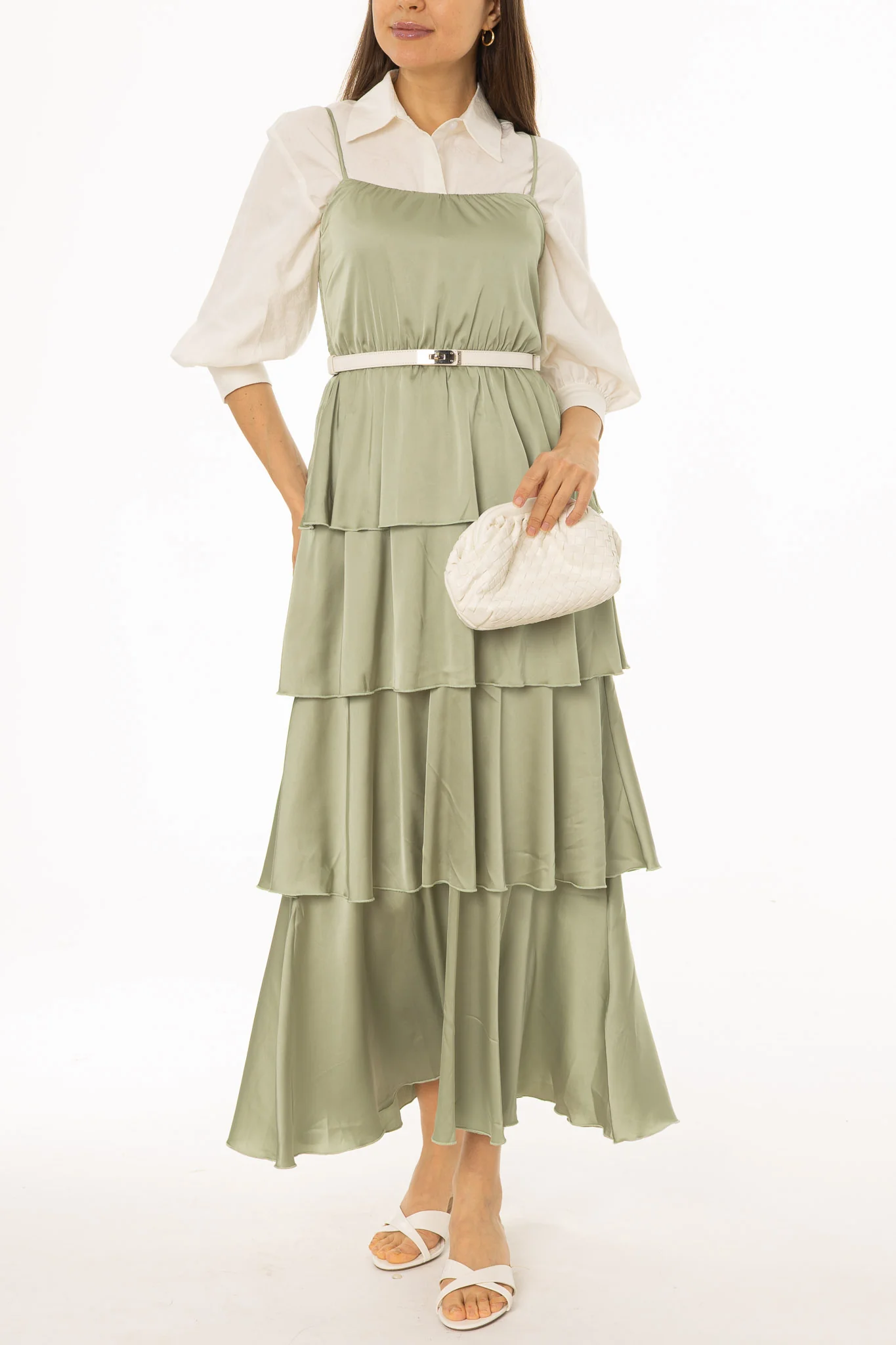 Mint Green Ruffle Jumper - Image 2