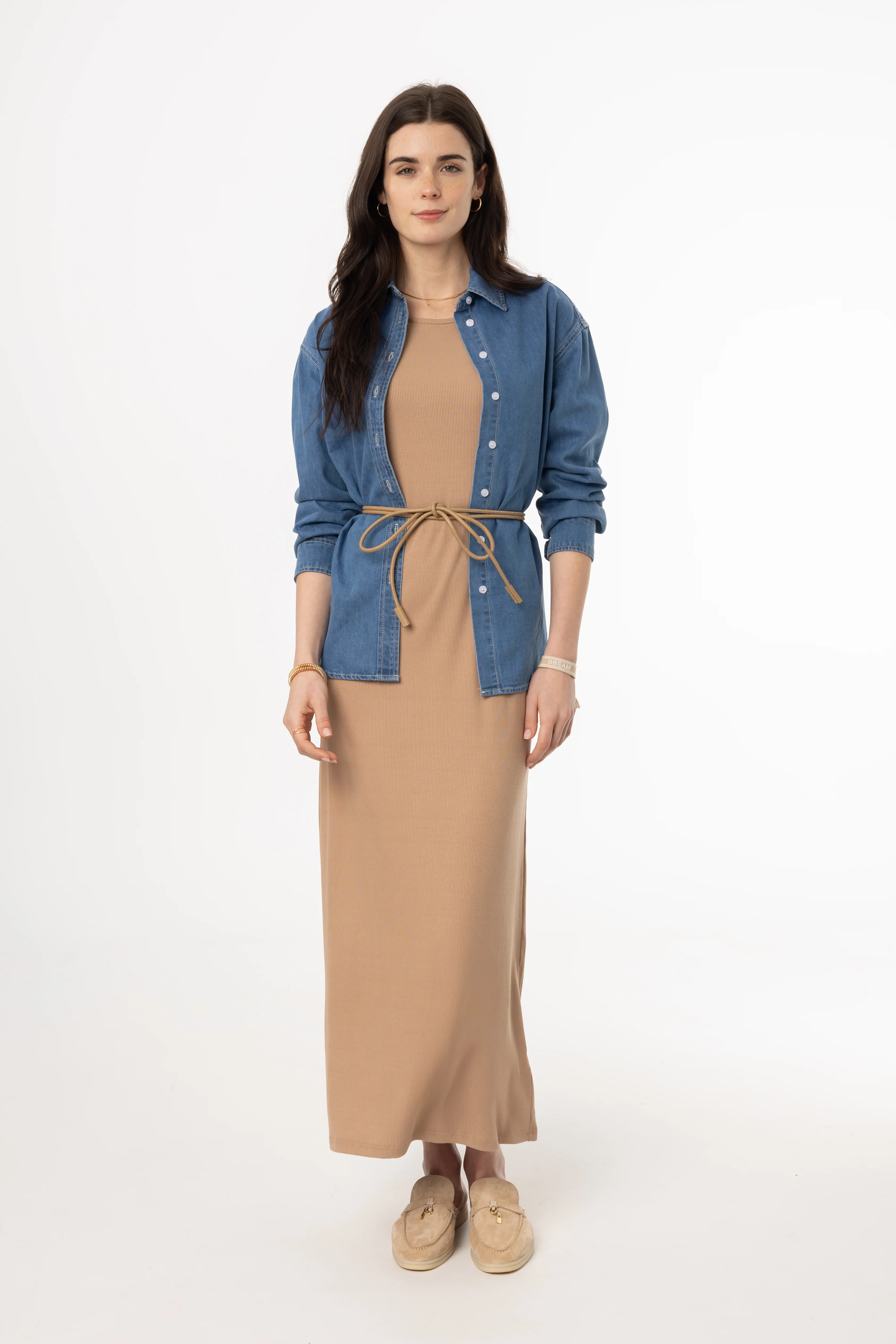 Mocha Ribbed Maxi Jumper - Image 4