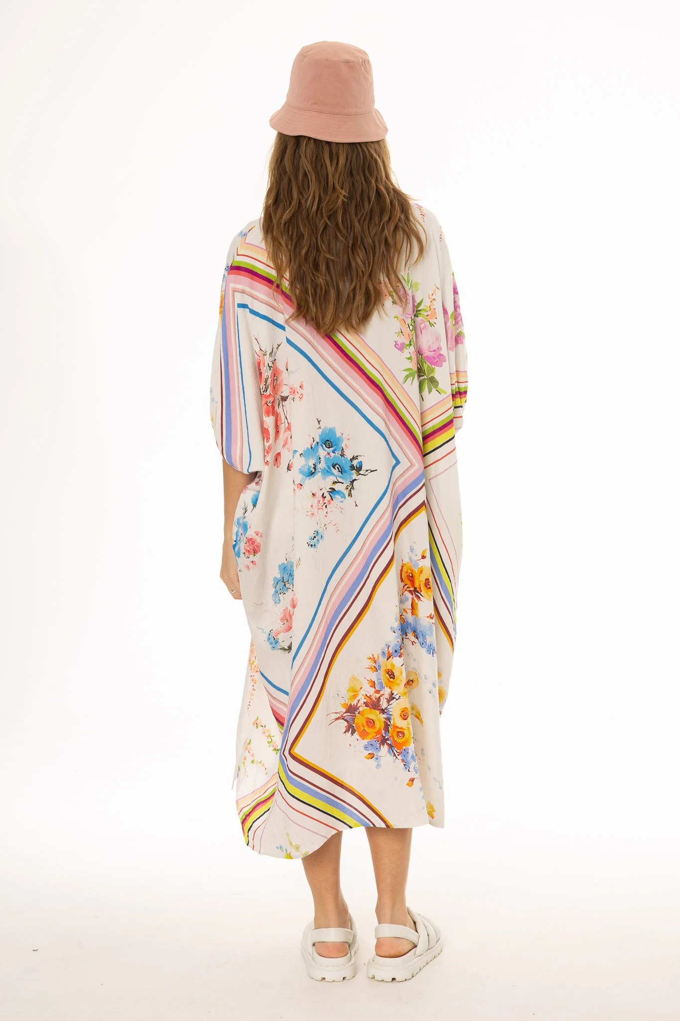 Multicolor Oversized Shirt Dress - Image 4