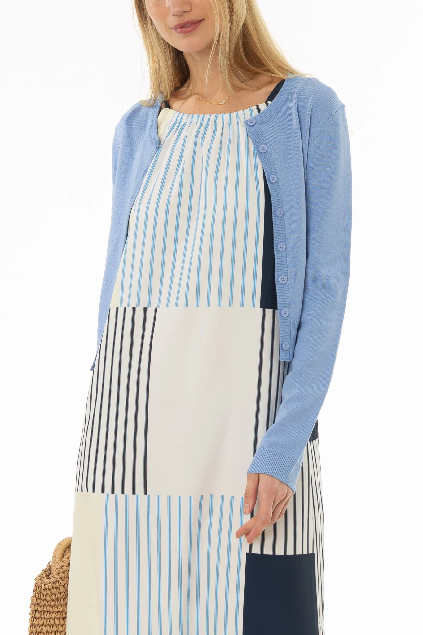Multicolor Striped Patchwork Jumper - Image 3