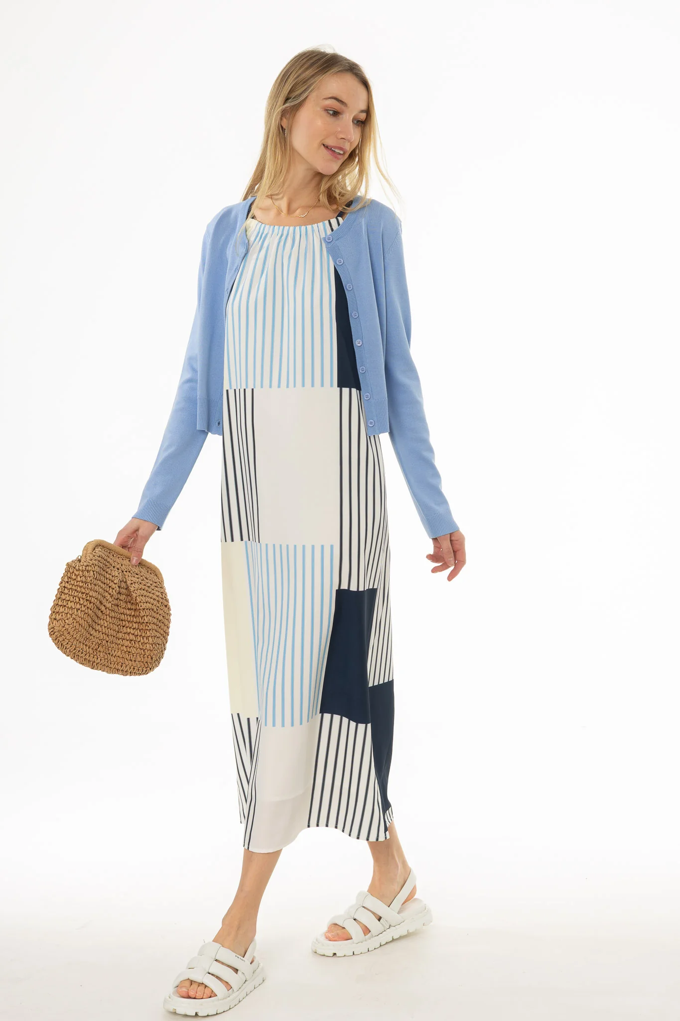 Multicolor Striped Patchwork Jumper - Image 4
