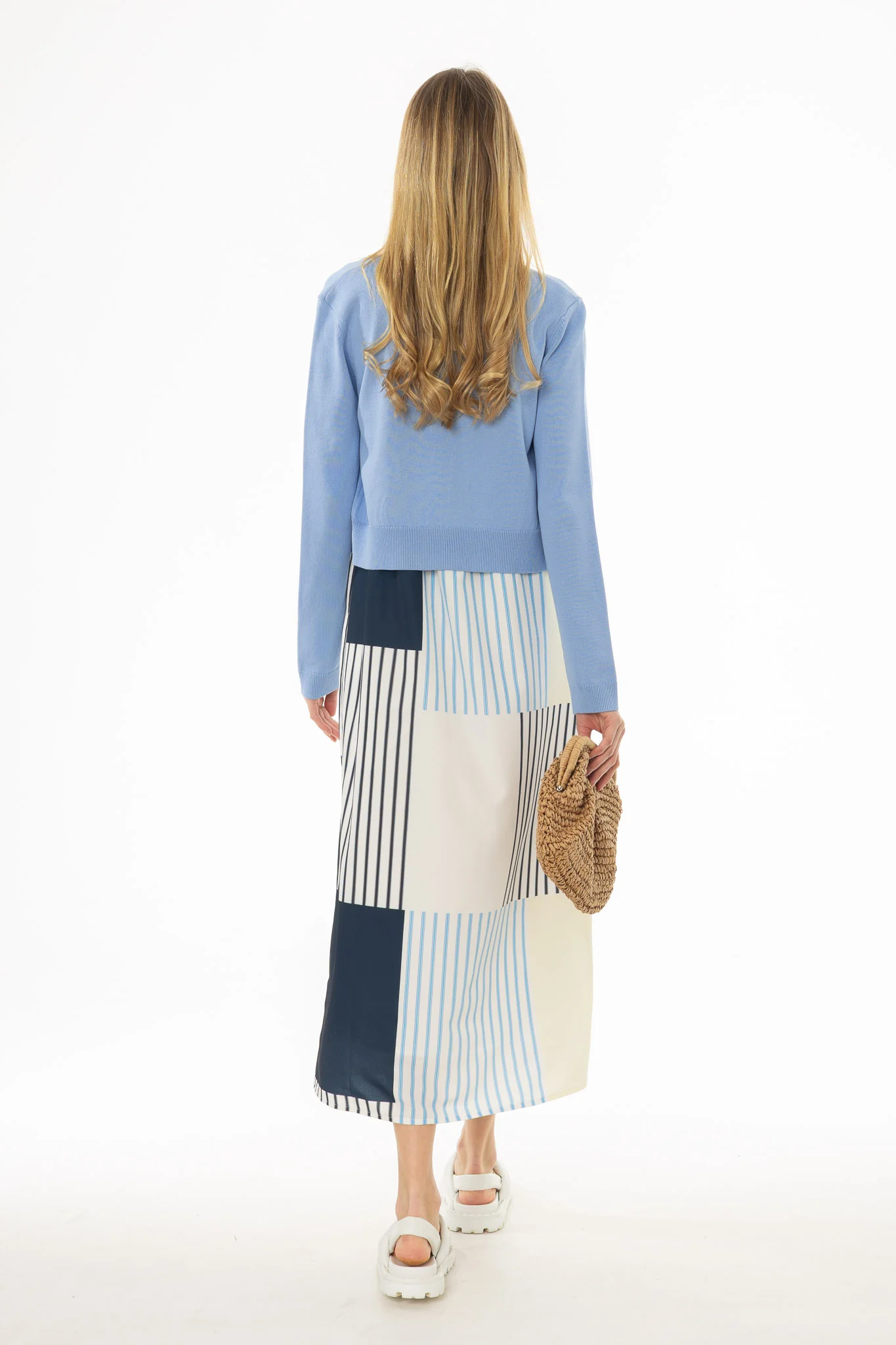 Multicolor Striped Patchwork Jumper - Image 5