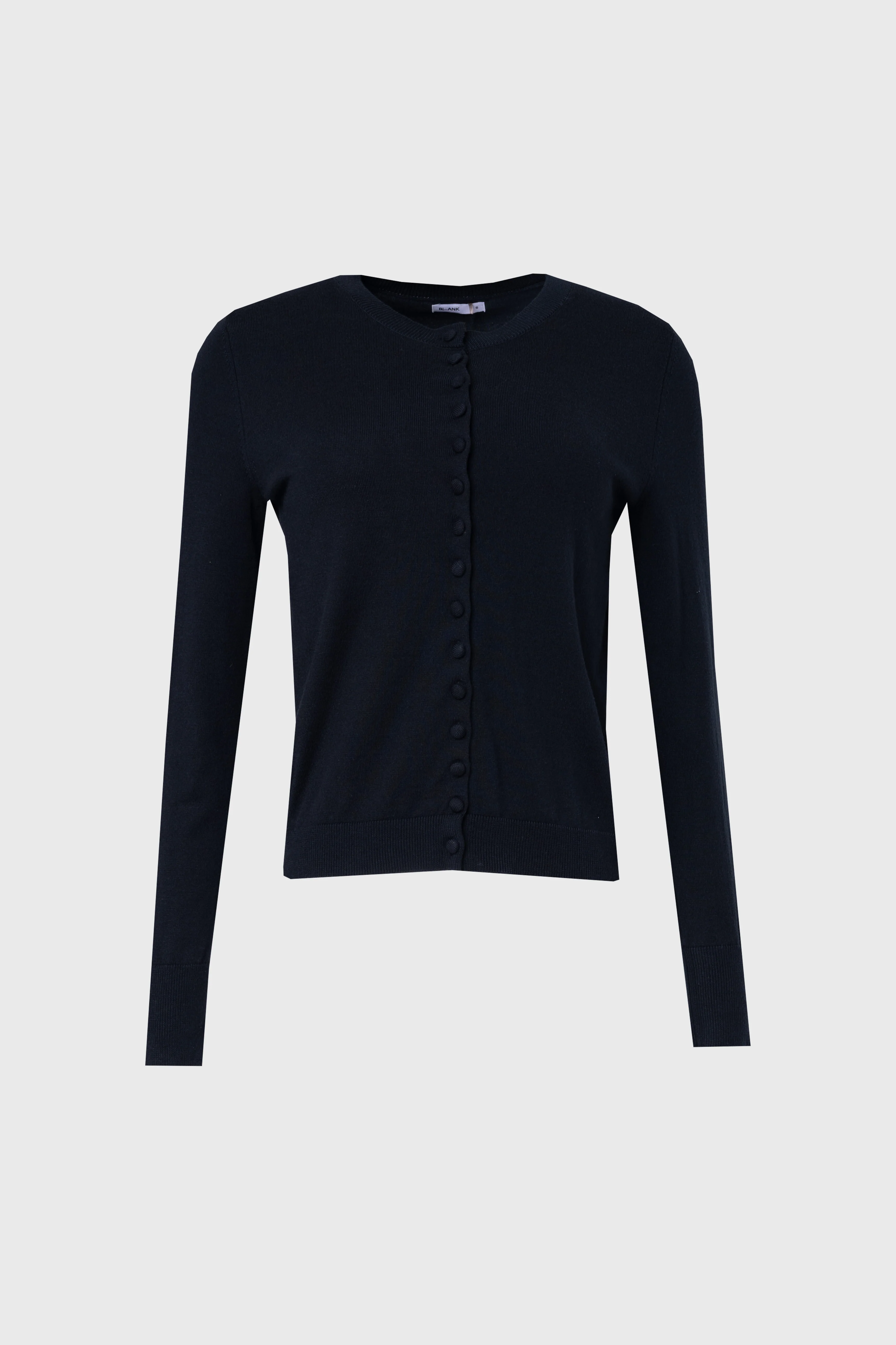 Navy Button Knit Cardigan - Image 5