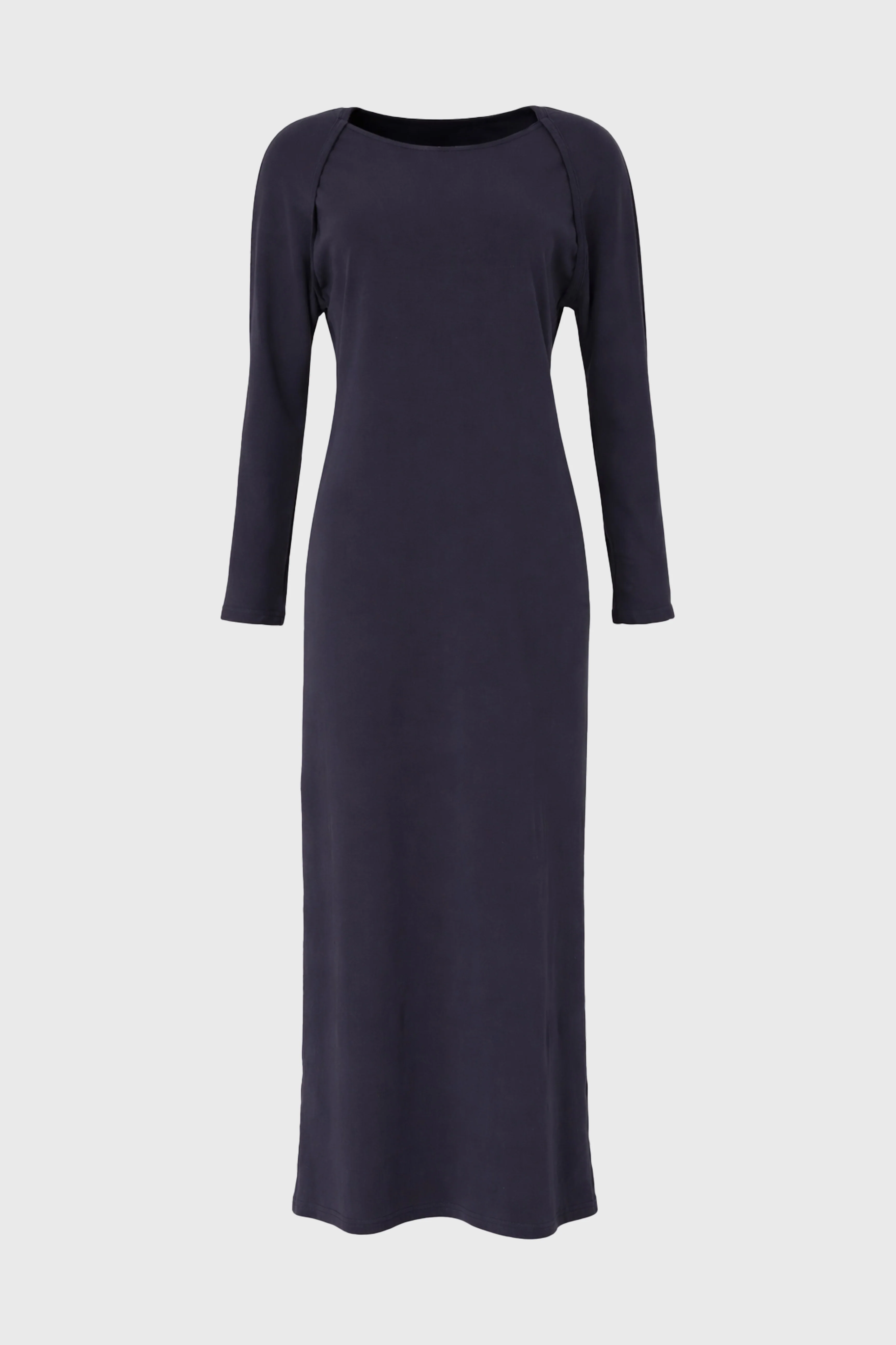 Navy Faux Shrug Maxi Dress - Image 6