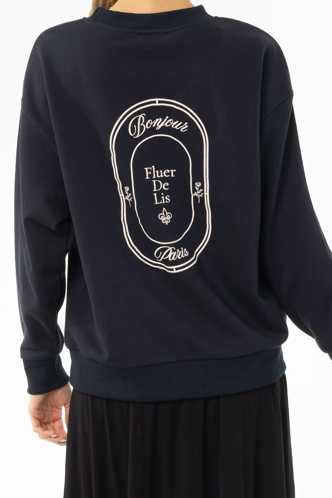 Navy Graphic Sweatshirt - Image 5