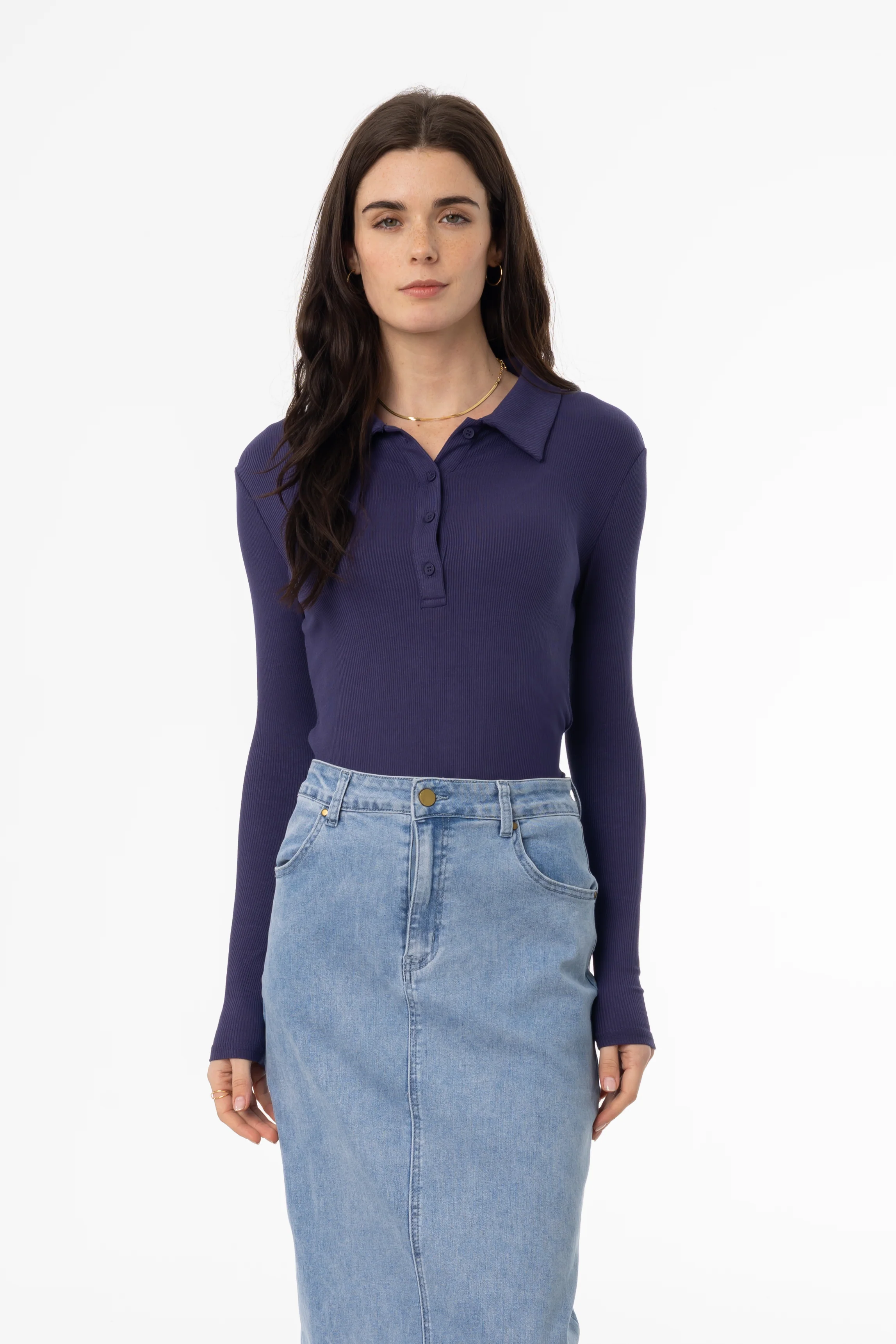 Navy Polo T-Shirt - Image 4