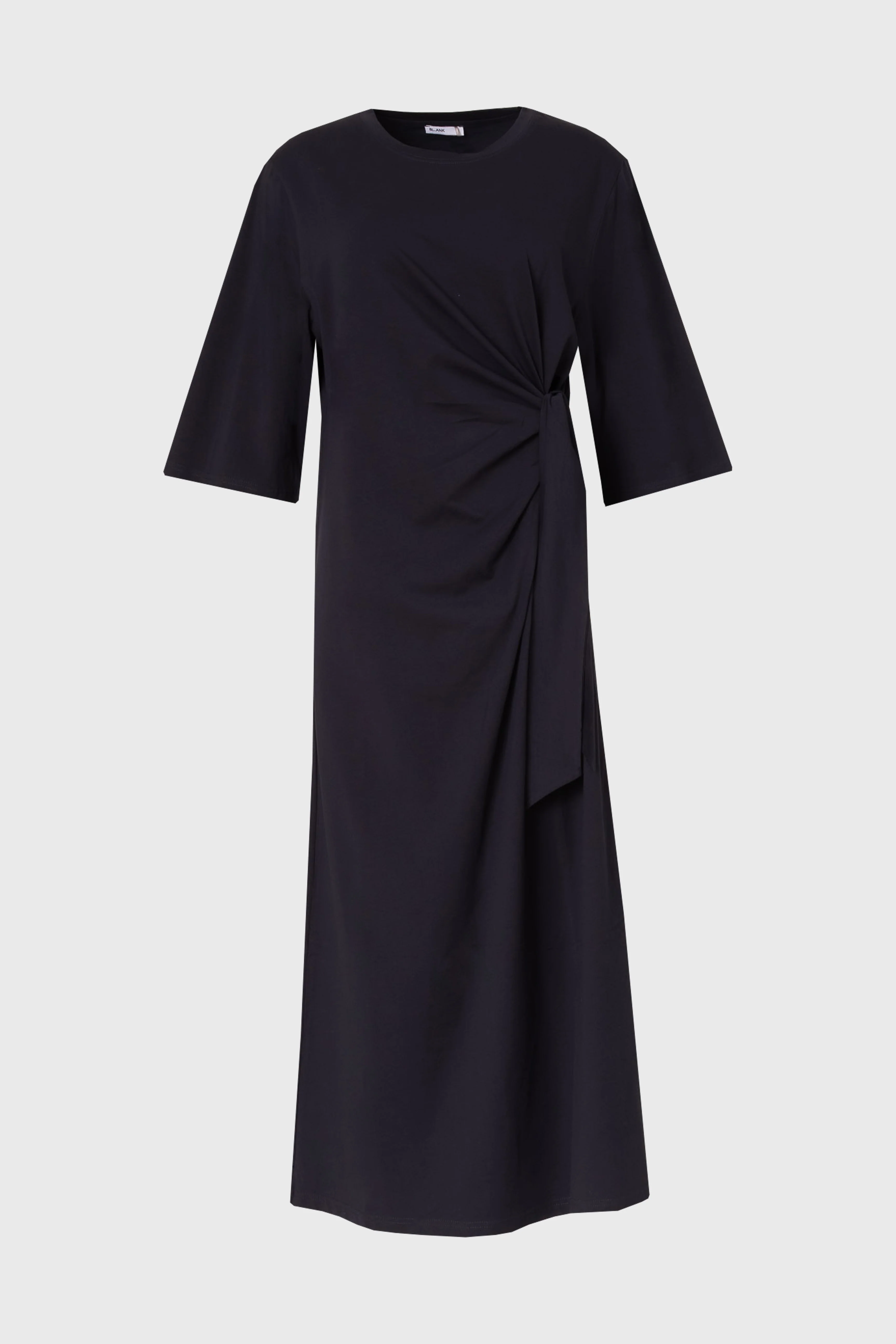 Navy Side Tie T-Shirt Maxi Dress - Image 6