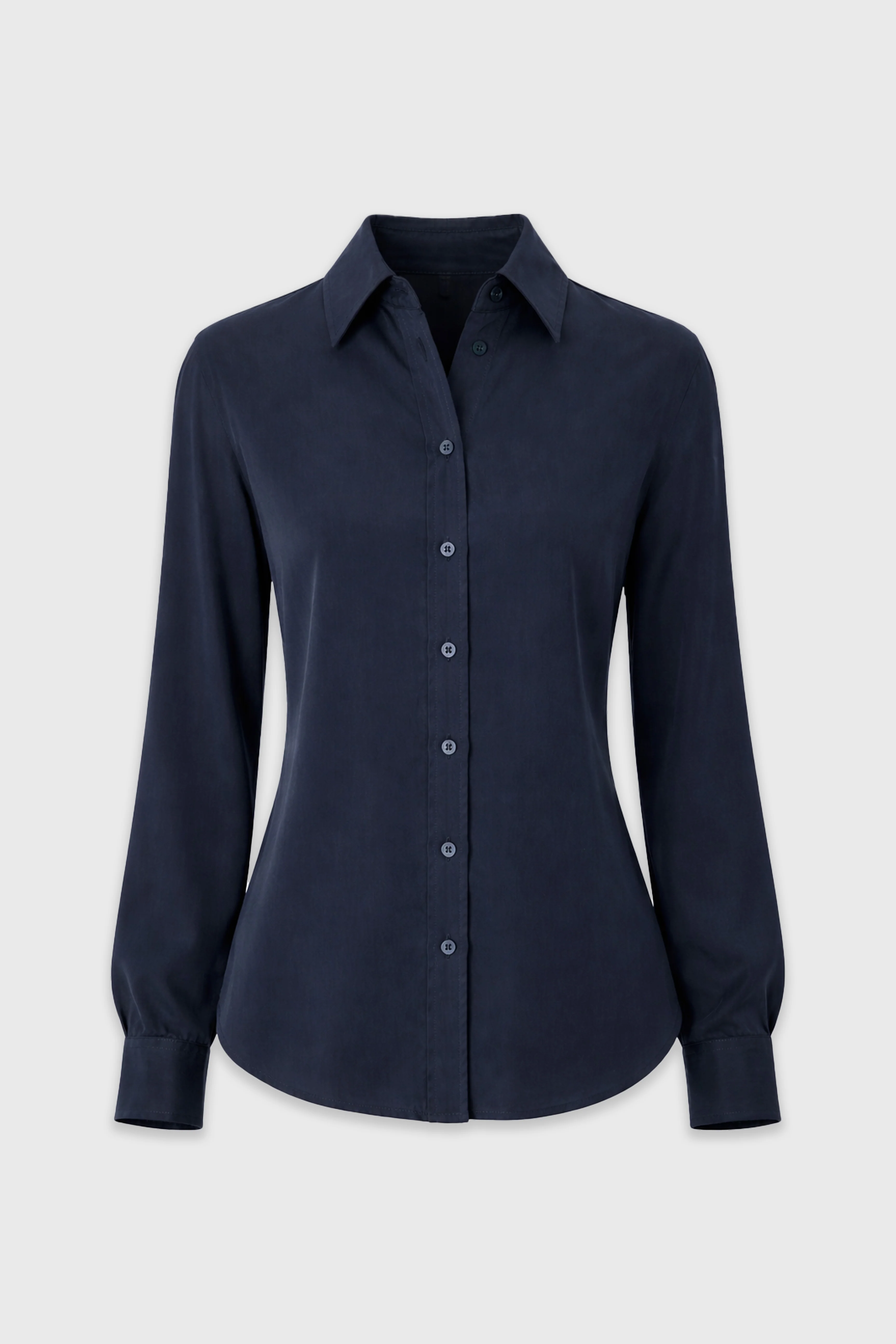 Navy Slip Blouse - Image 6