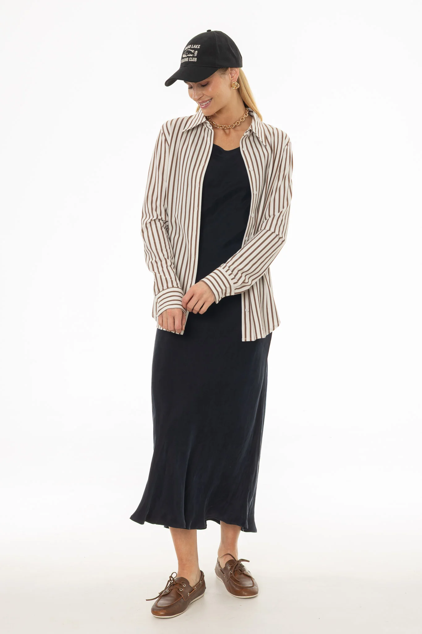 Navy Slip Dress - Image 2