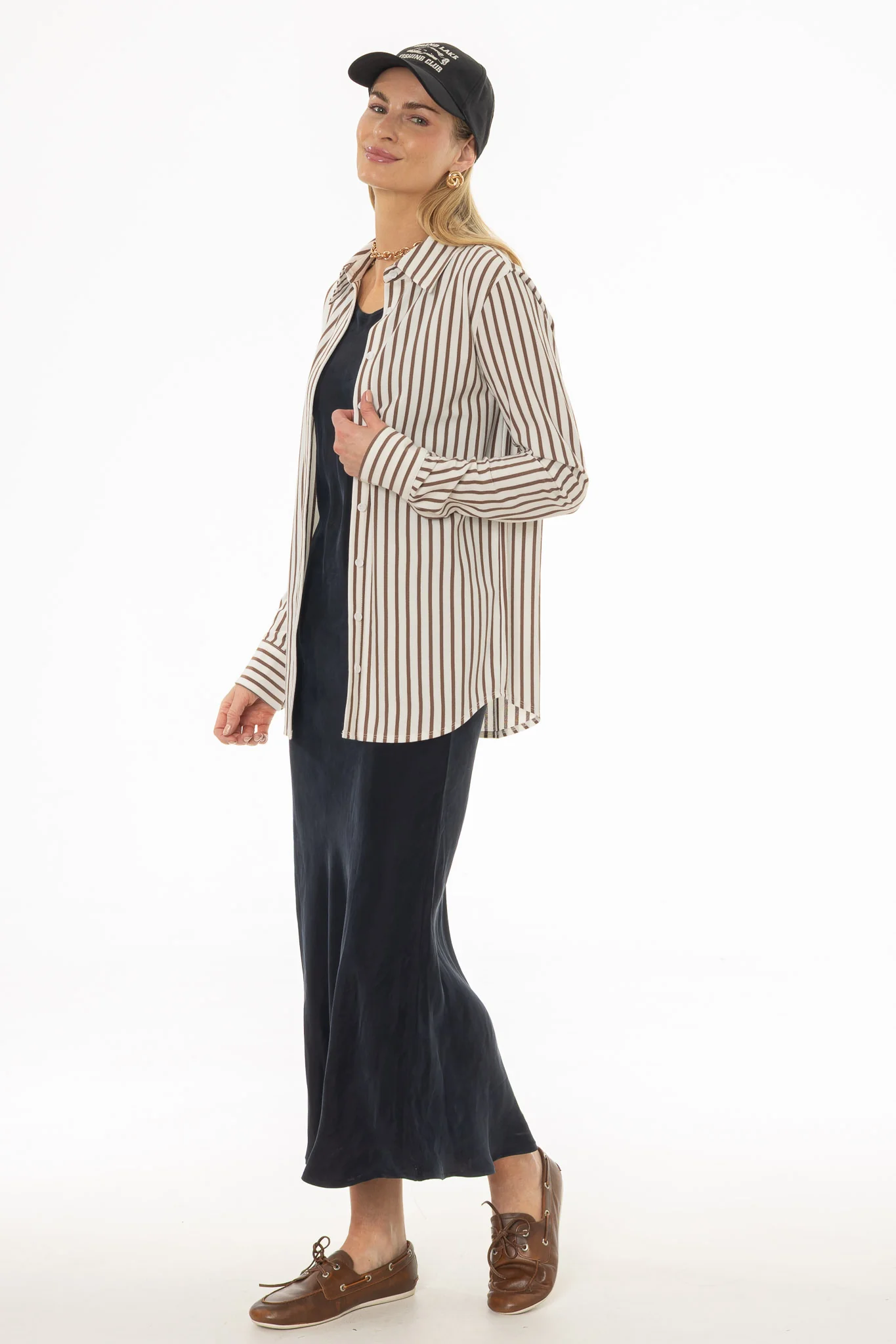 Navy Slip Dress - Image 3