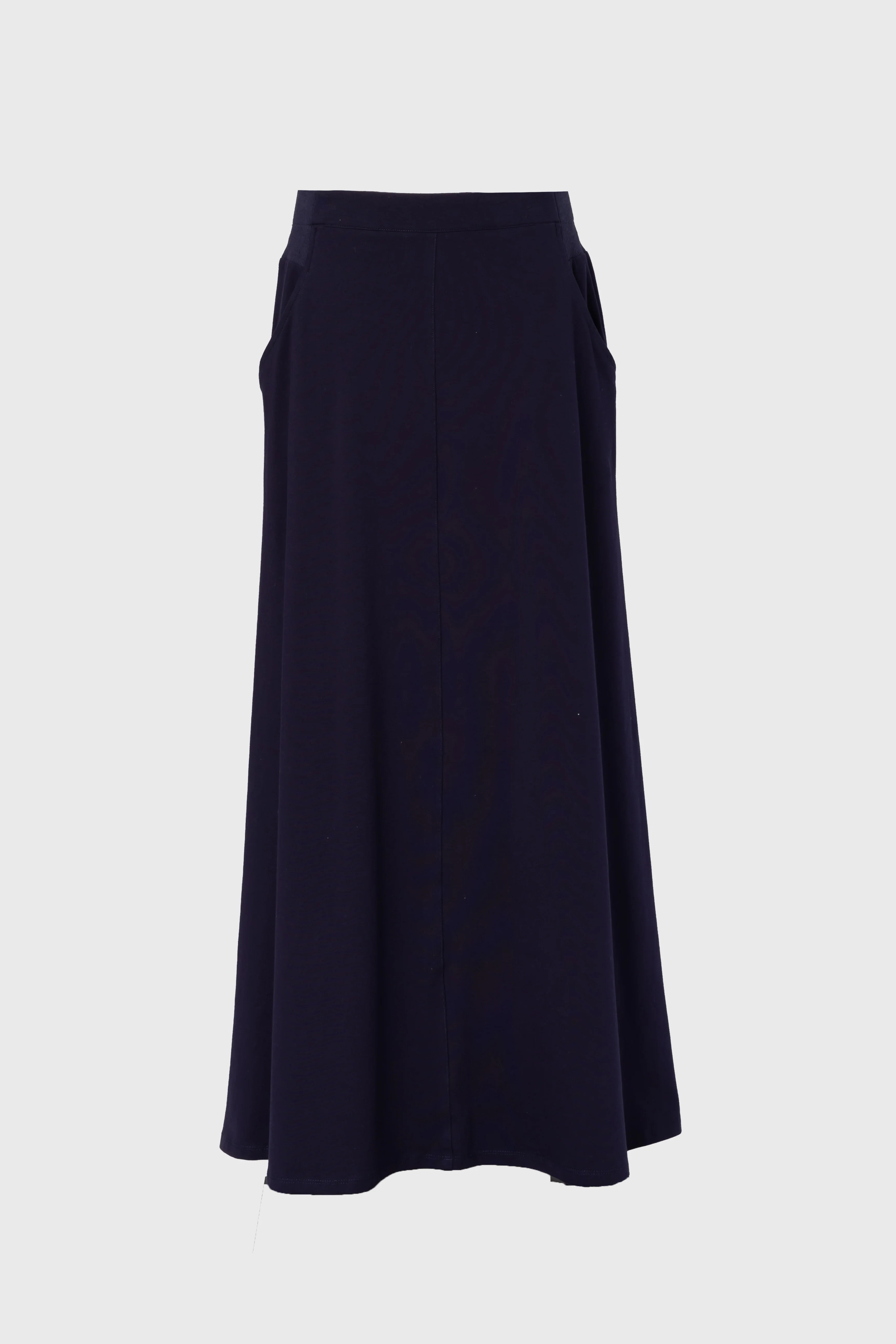 Navy Soft Stretch Maxi Skirt - Image 5