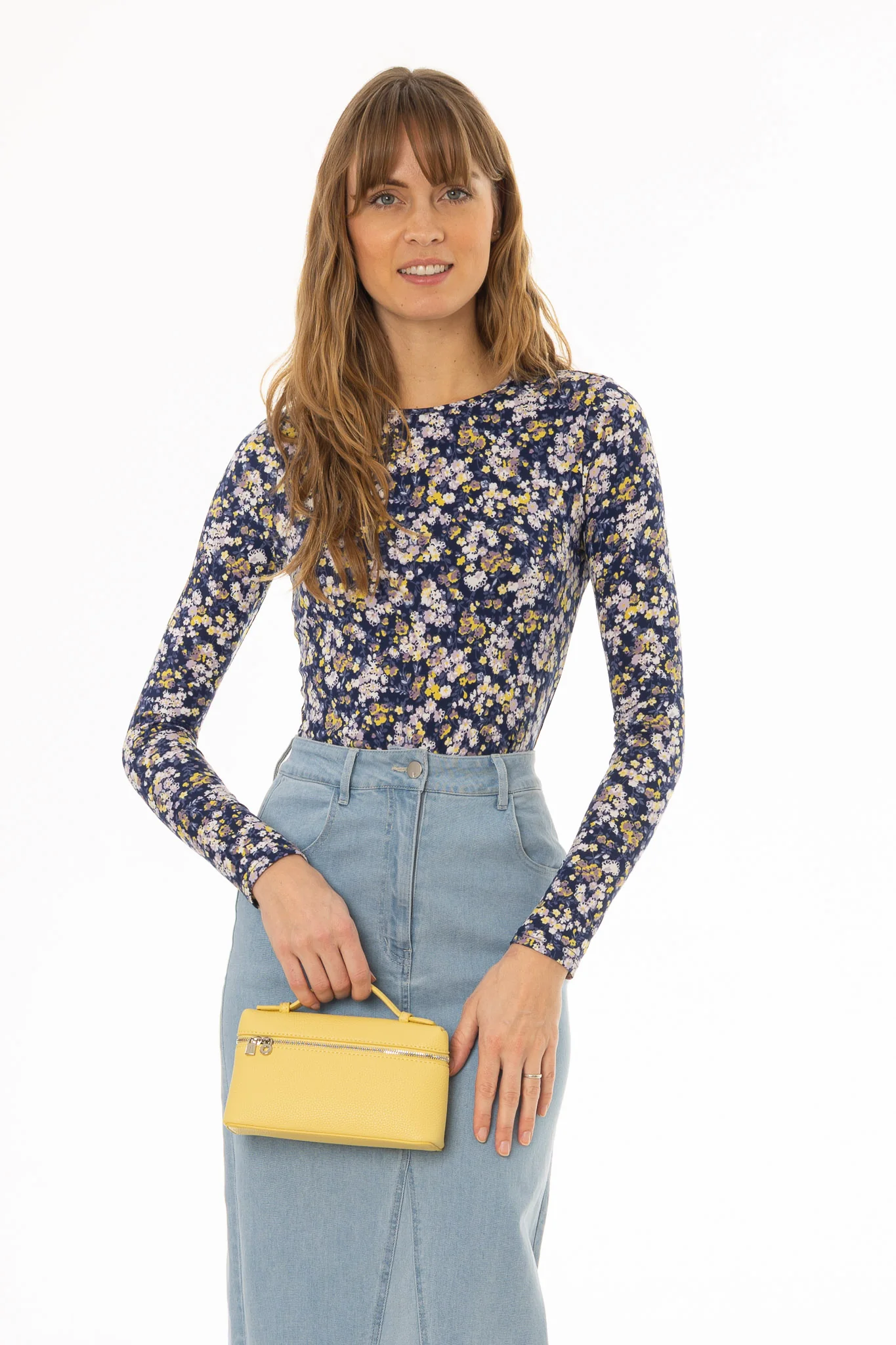 Navy Spring Printed T-Shirt - Image 5