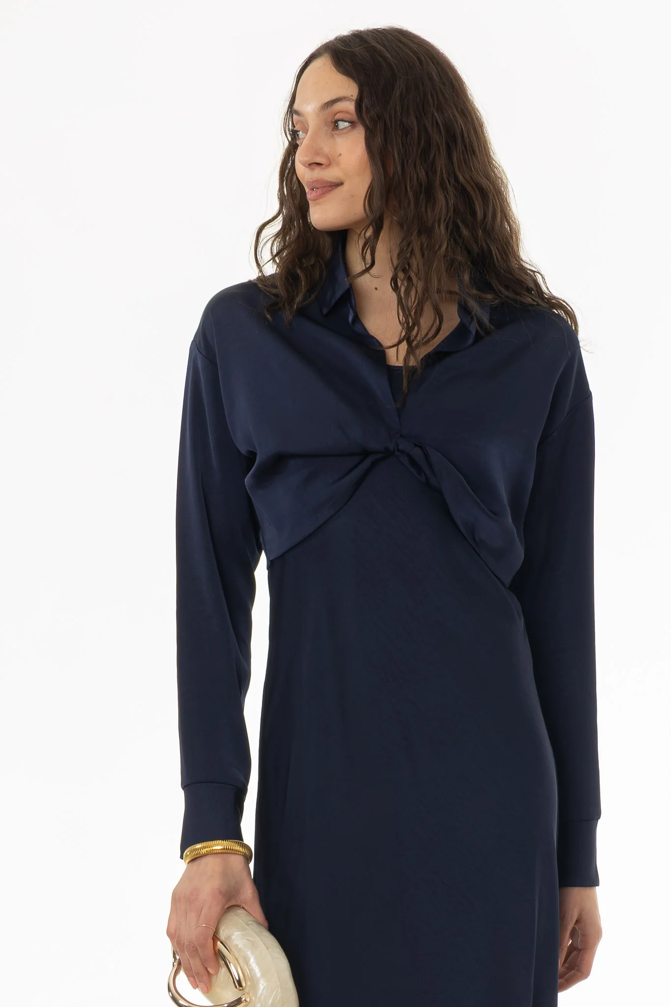 Navy Twist Front Overlay - Image 5