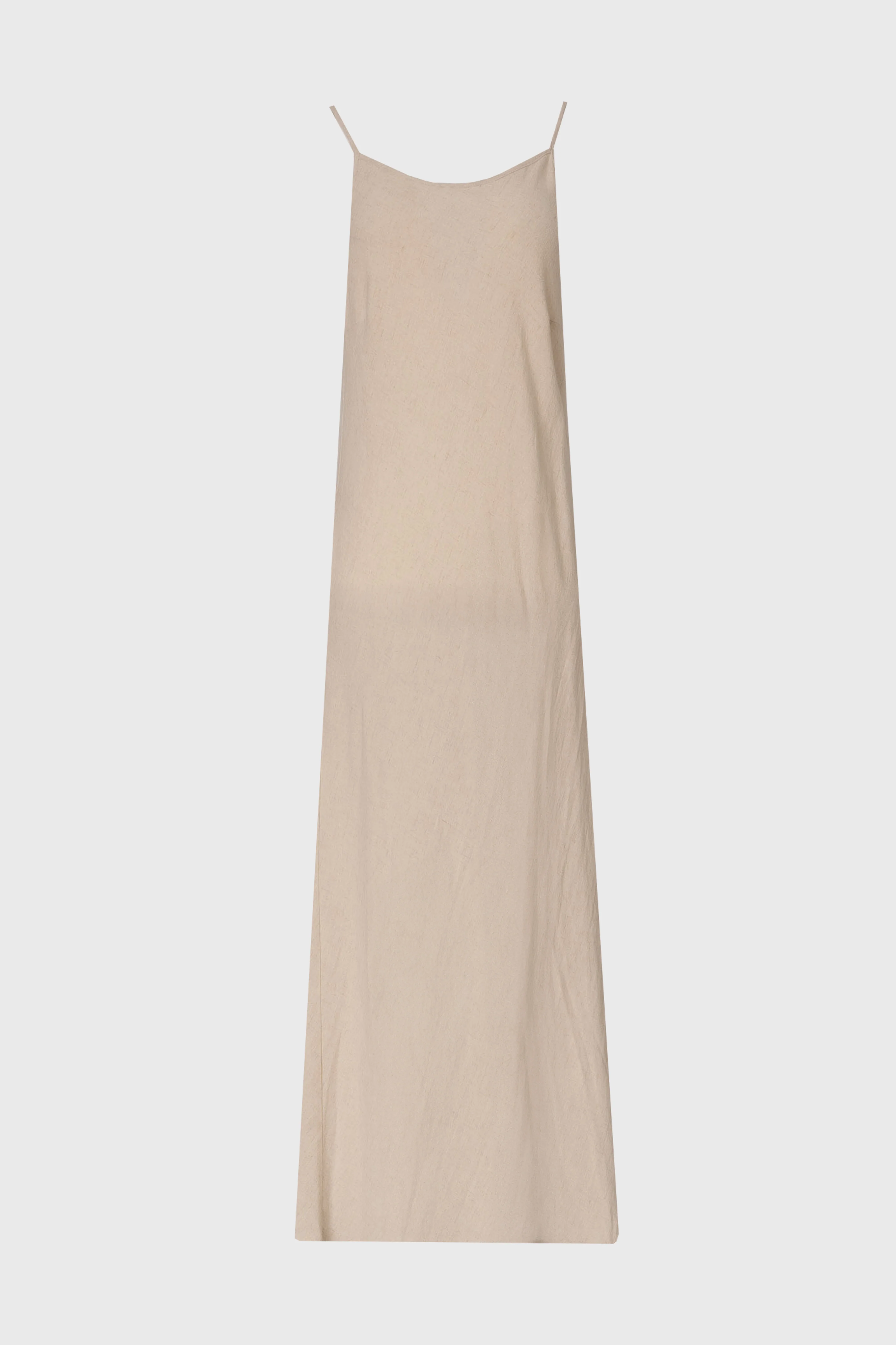 Oatmeal Linen Feel Slip Dress - Image 6