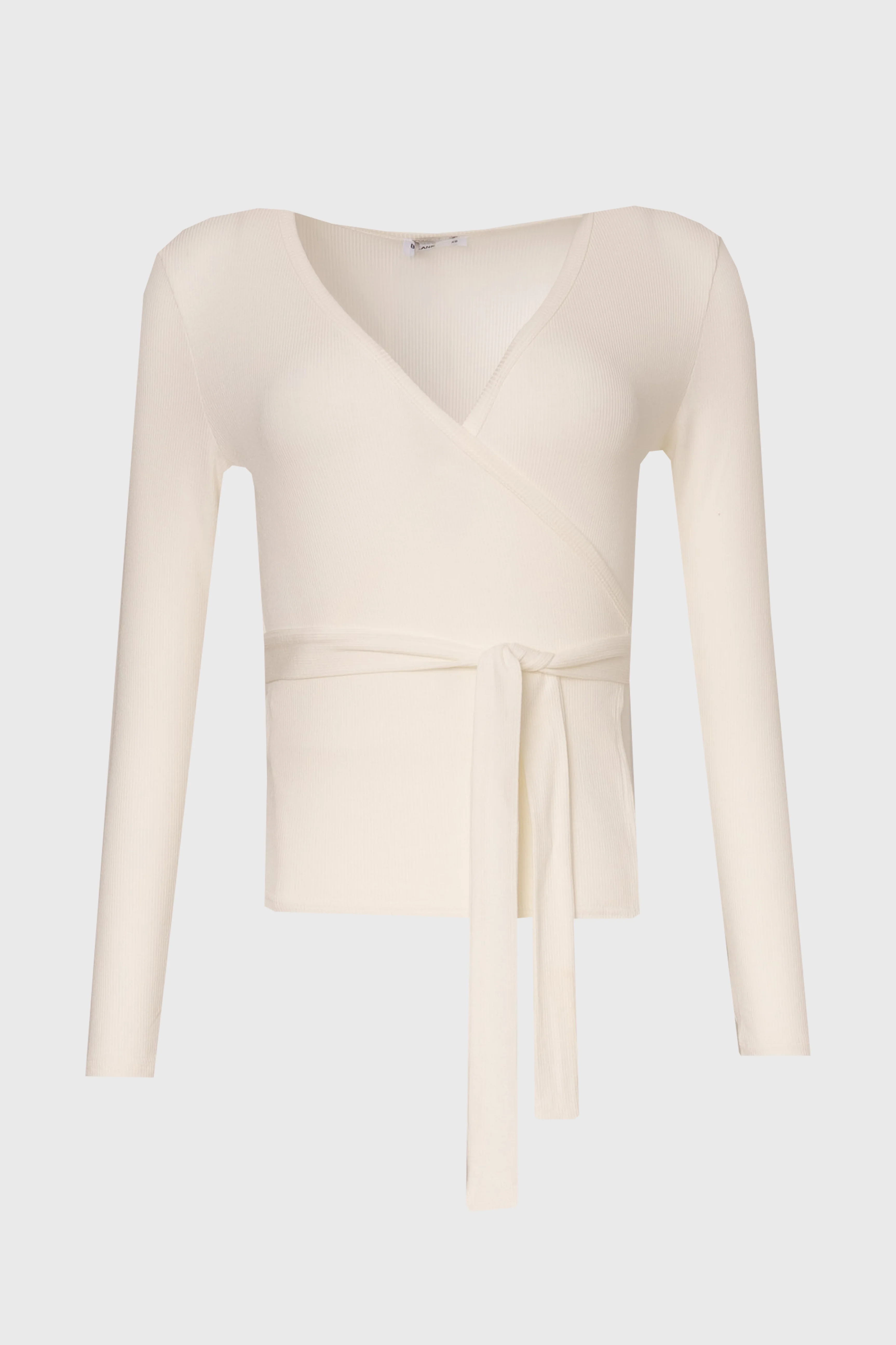 Off White Wrap T-Shirt - Image 6