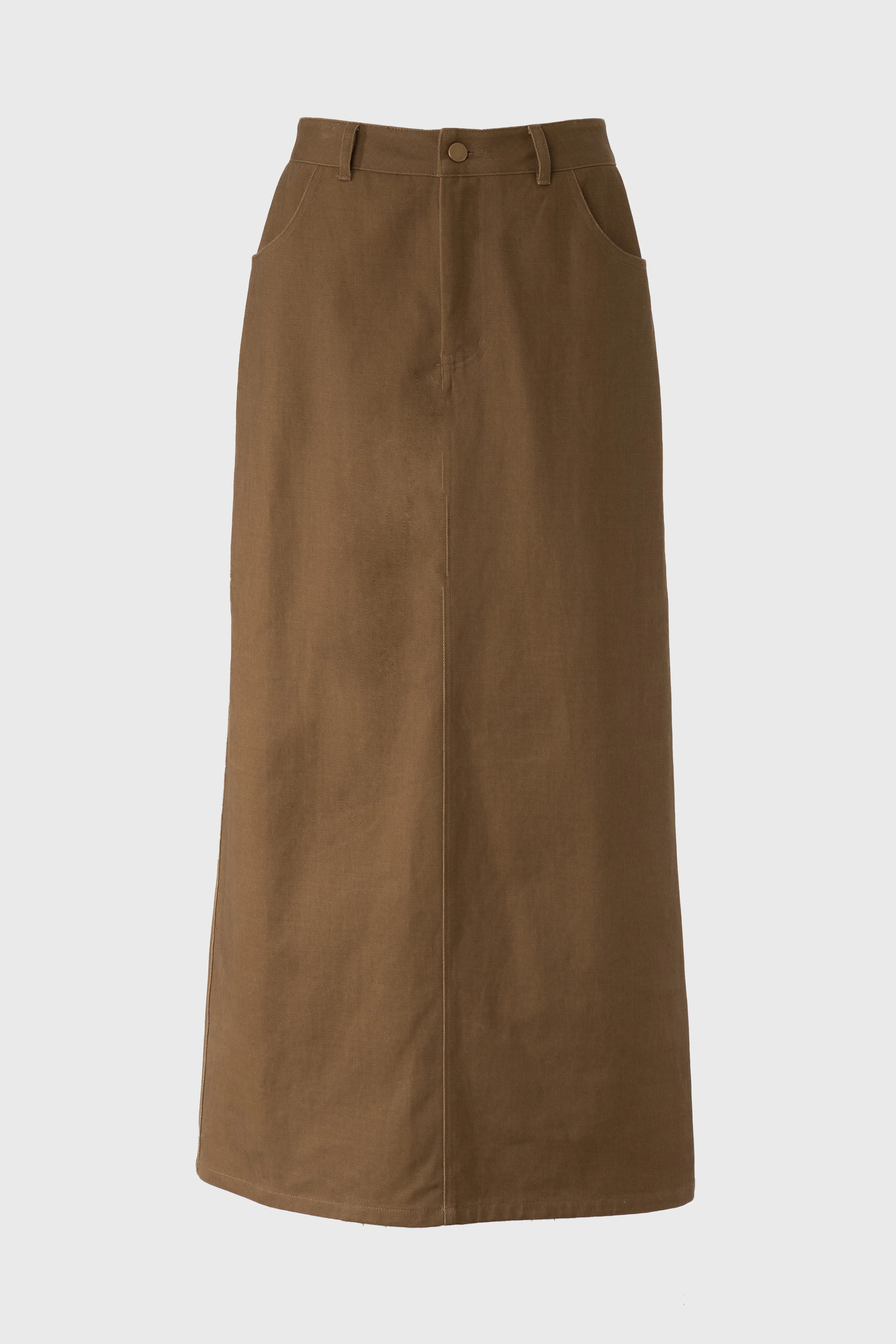 Olive Everyday Denim Skirt - Image 5