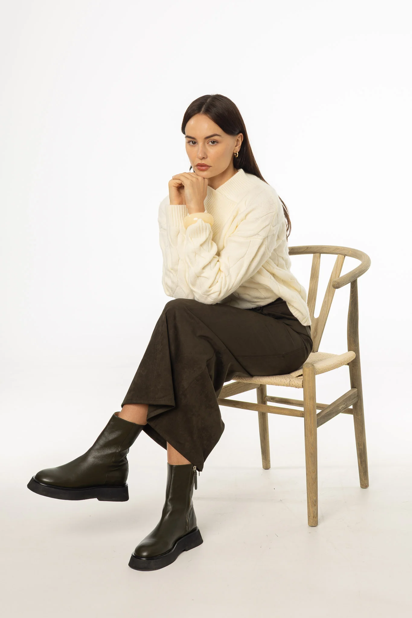Olive Everyday Microsuede Skirt