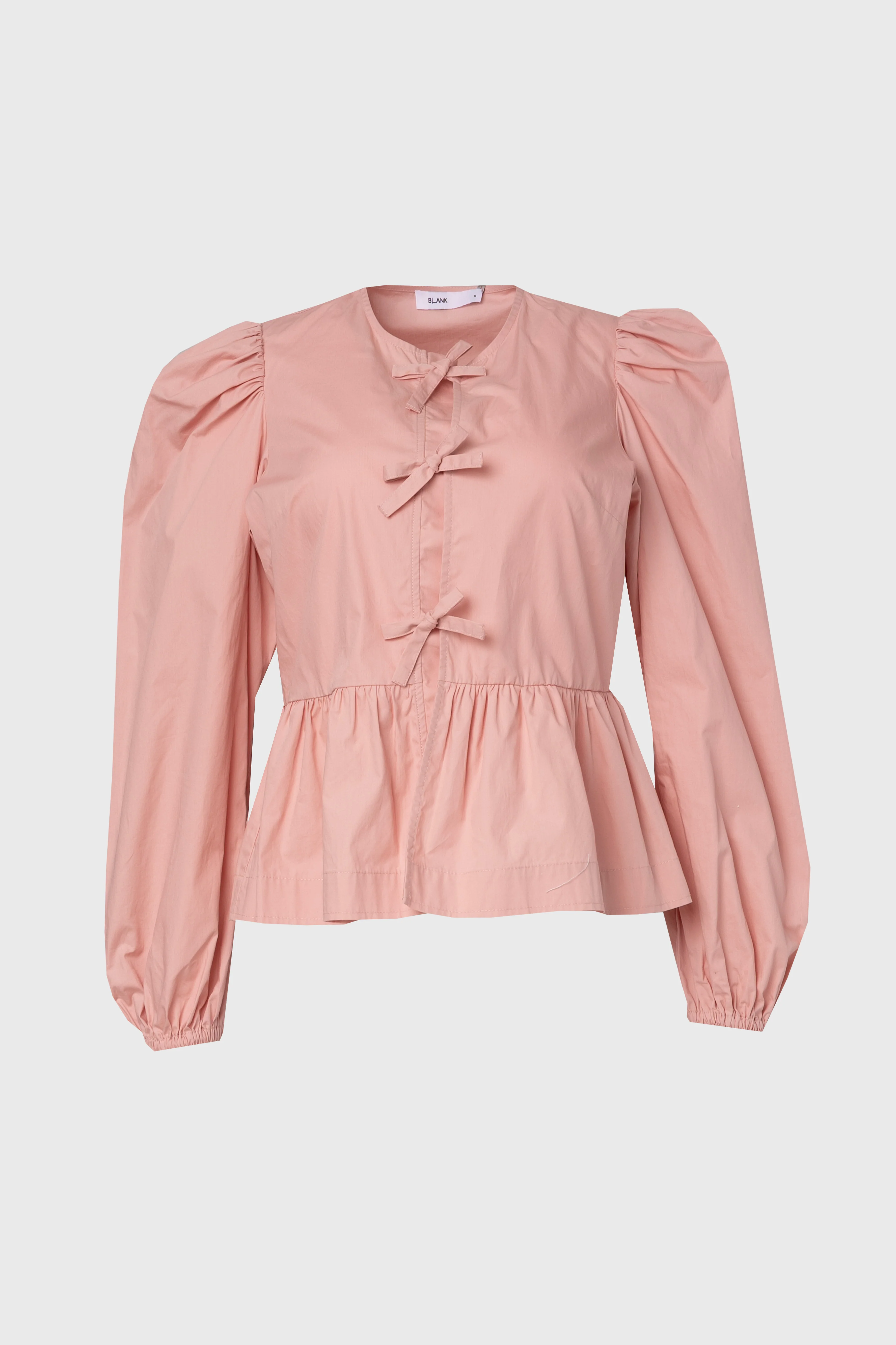 Pink Cotton Bow Blouse - Image 5