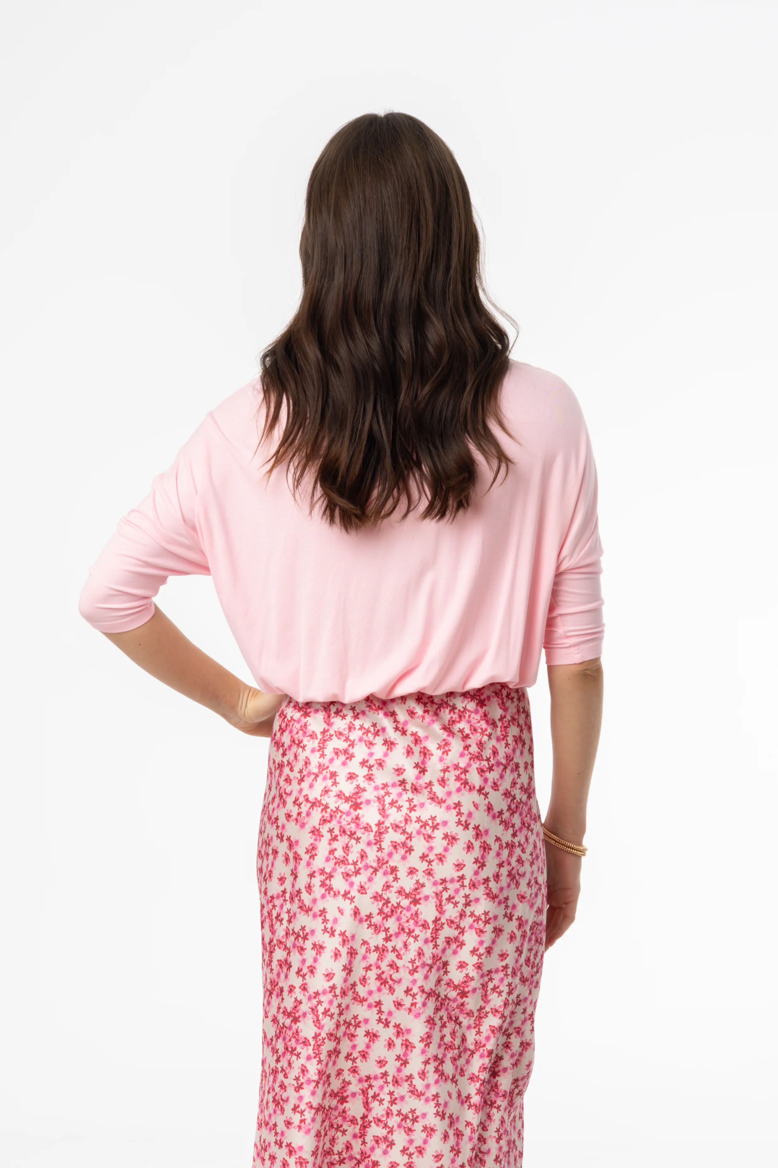Pink Dolman Tie Knot Tee - Image 3