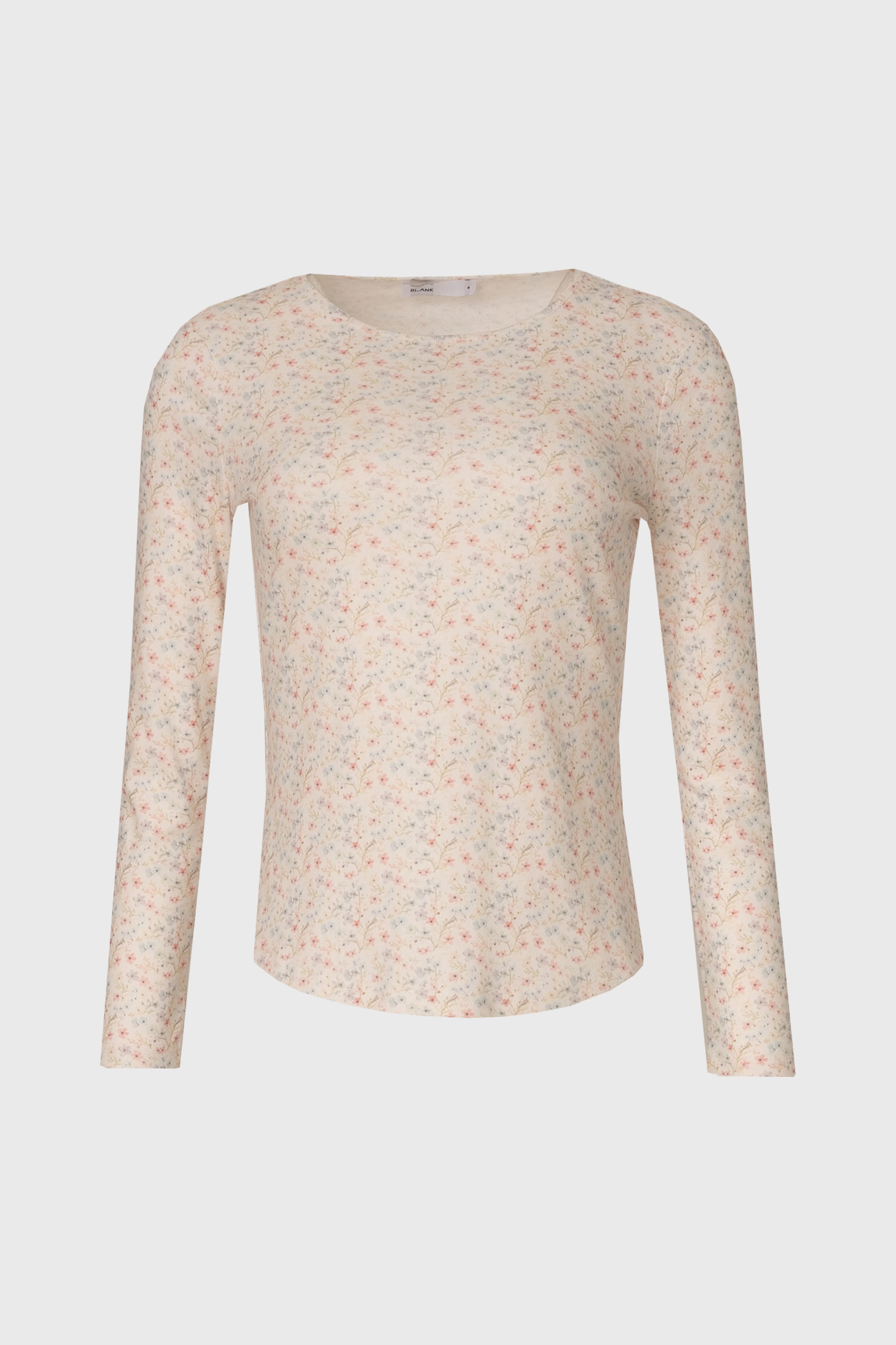 Pink Floral Printed Pointelle T-Shirt - Image 5