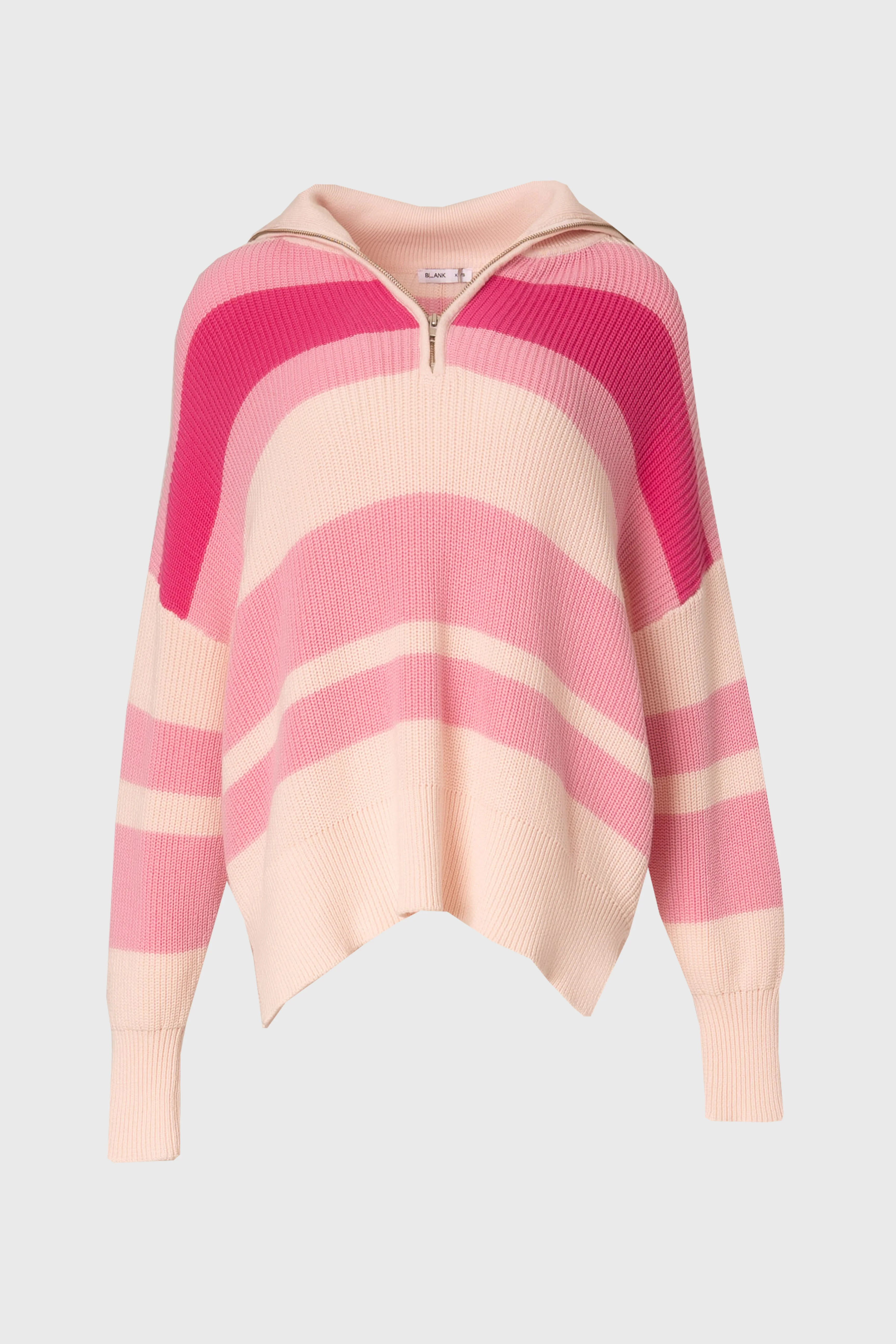 Pink Multi Stripe Collar Sweater - Image 6
