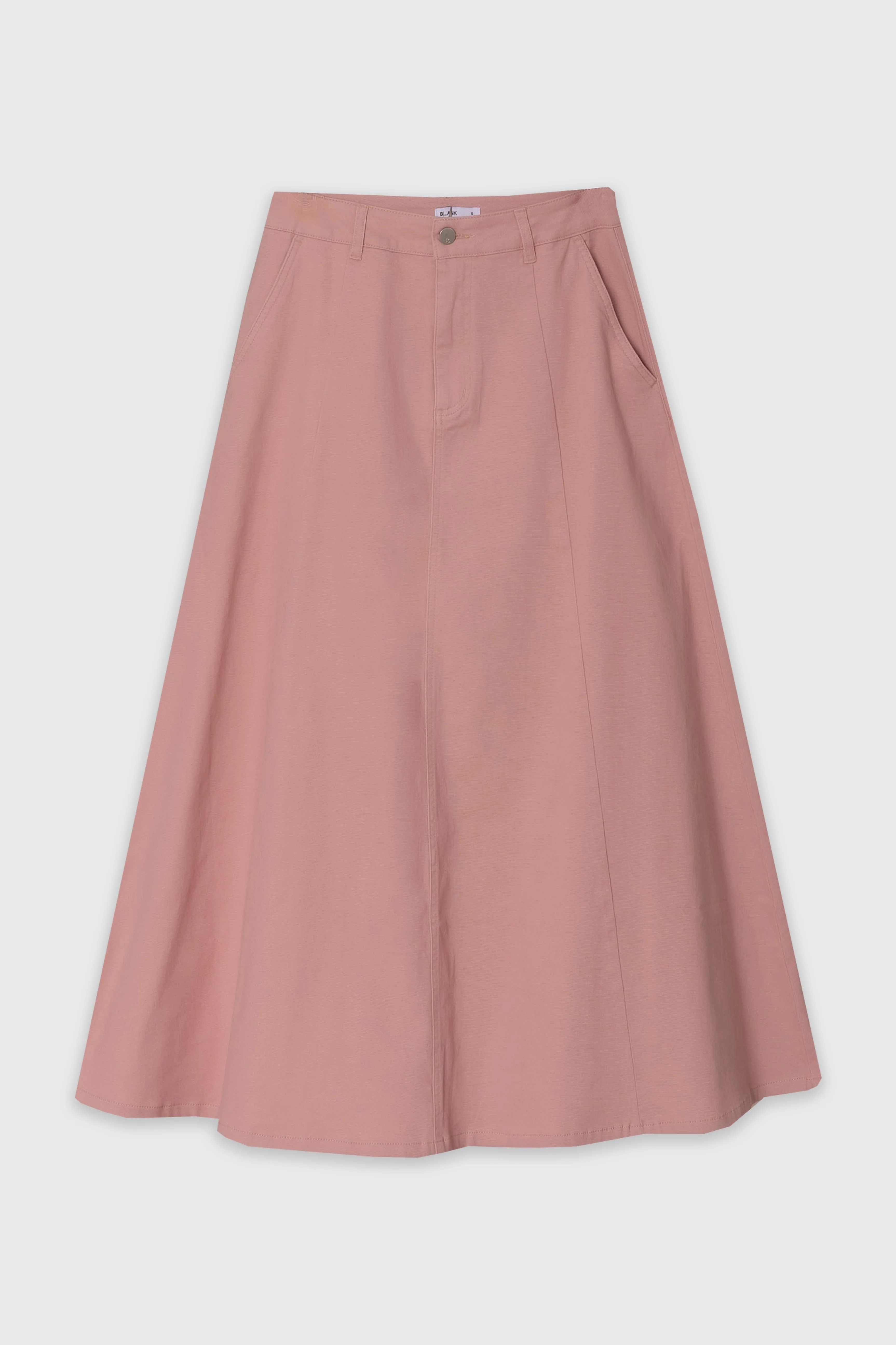 Pink Panel Flare Maxi Skirt - Image 6