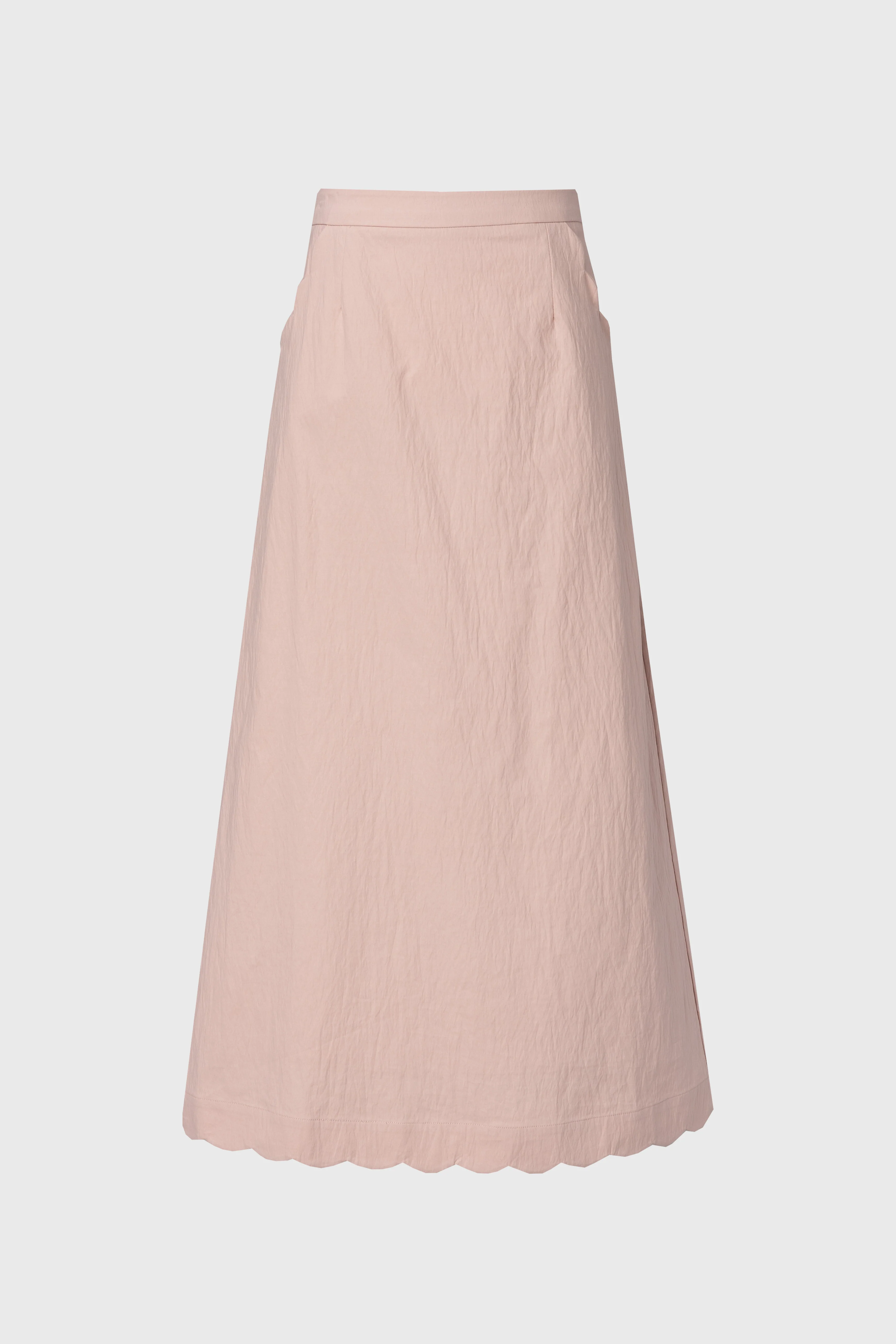 Pink Scalloped Maxi Skirt - Image 5