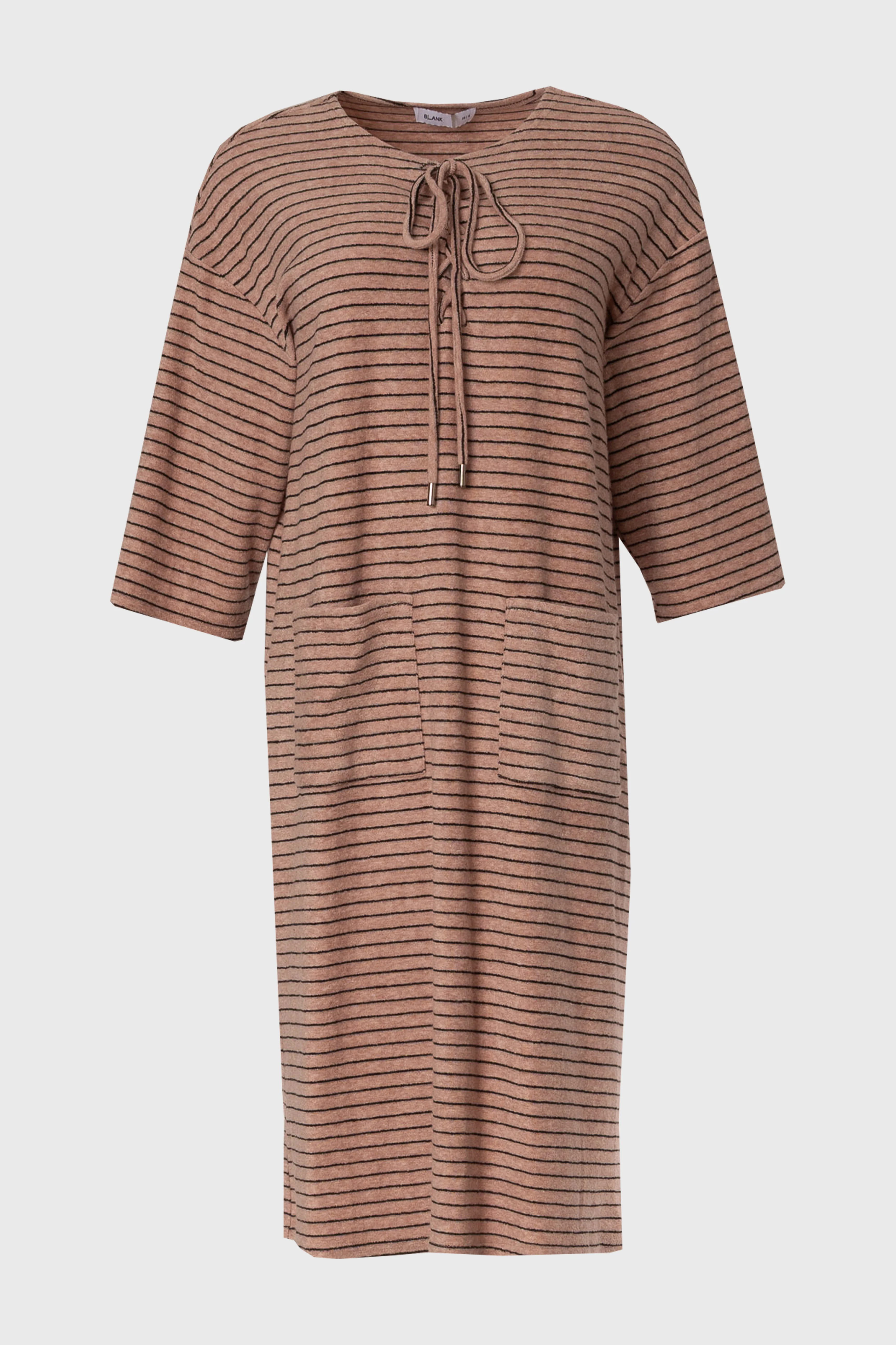 Pink Striped Terry Dress - Image 6