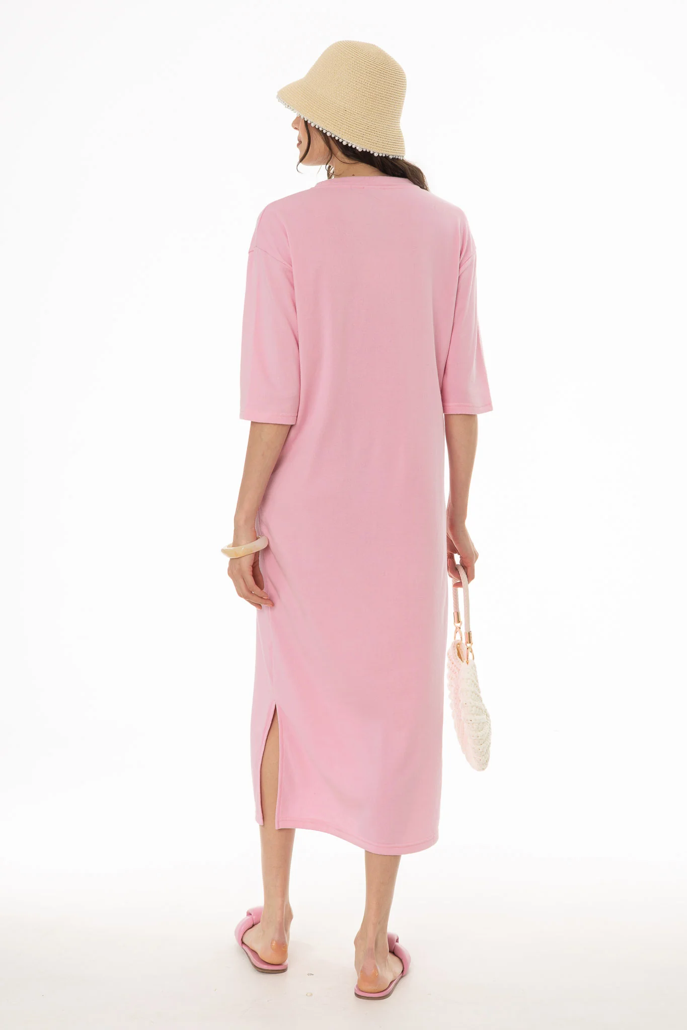 Pink Terry Maxi Dress - Image 5